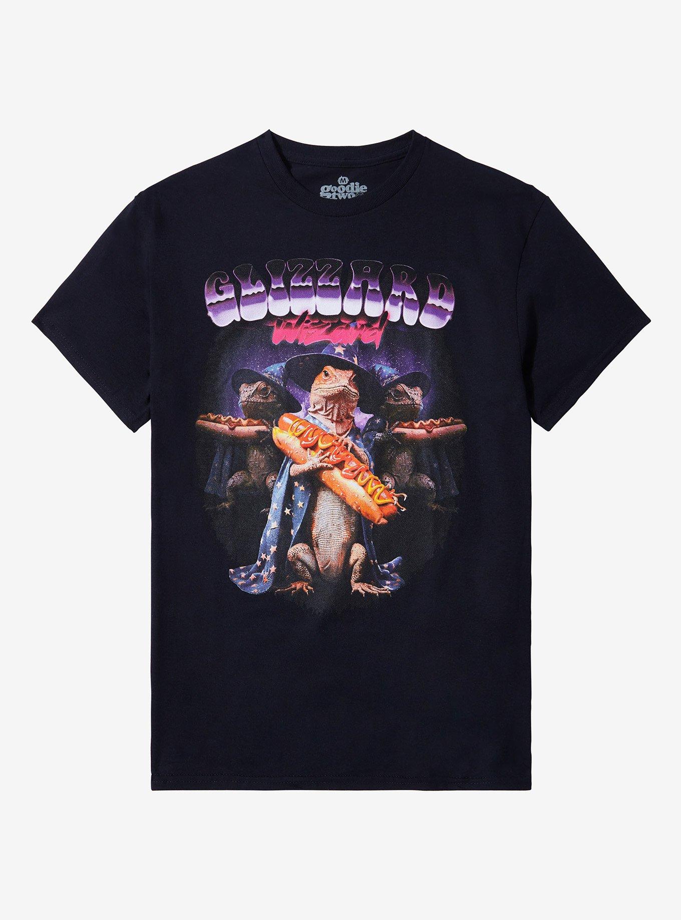 Glizzard Wizard T-Shirt By Goodie Two Sleeves, BLACK, hi-res