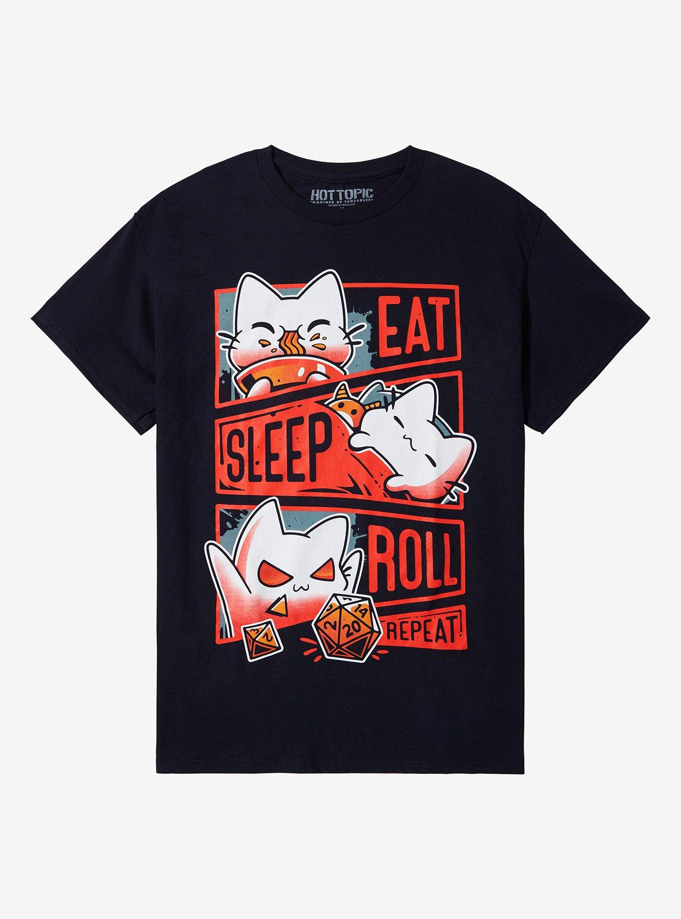 Roleplayer Cat Routine T-Shirt By Snouleaf, , hi-res