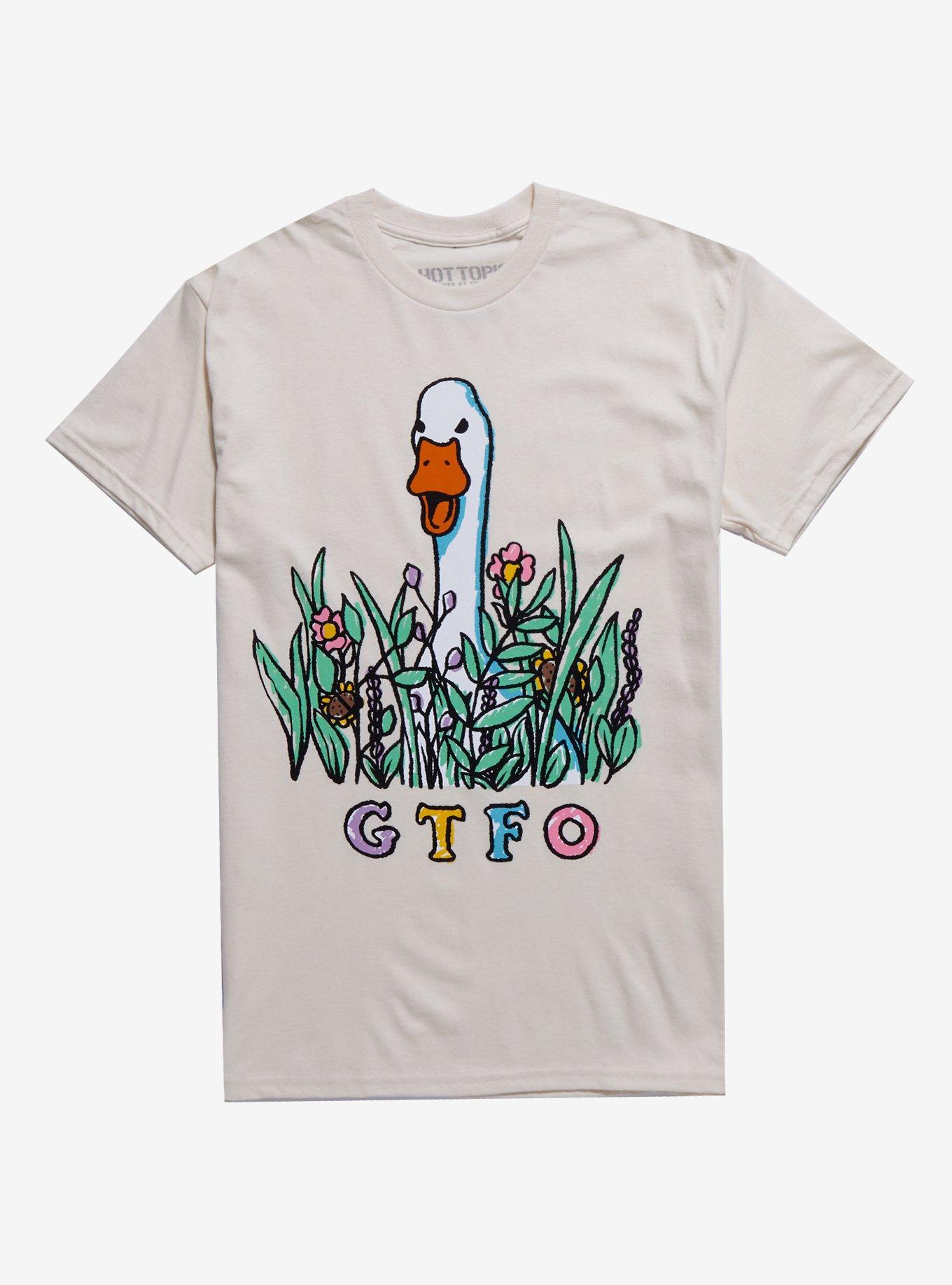 GTFO Duck T-Shirt By Popcorn Punk, , hi-res