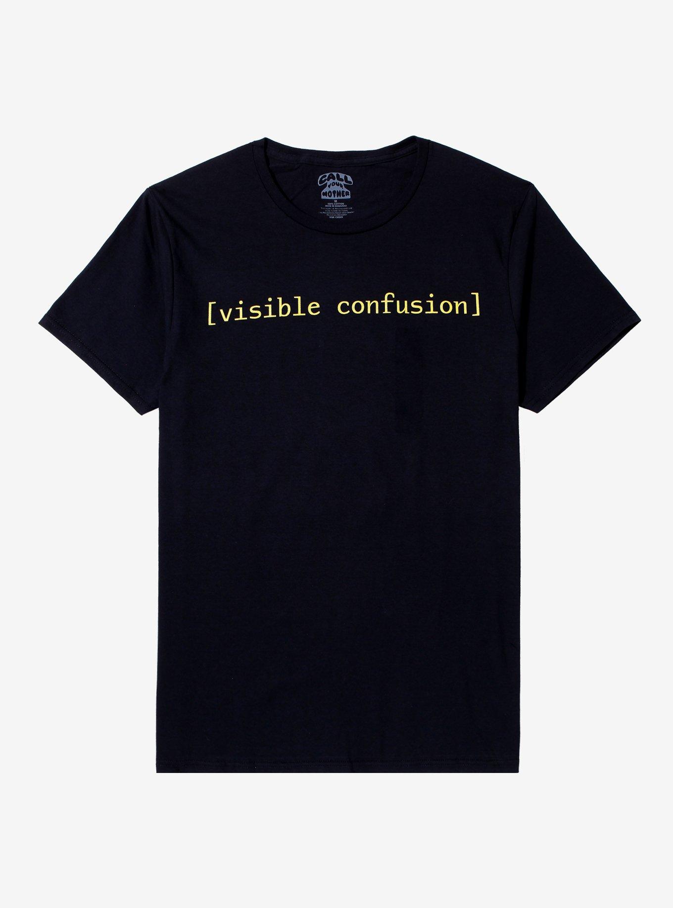 Visible Confusion T-Shirt By Call Your Mother, BLACK, hi-res