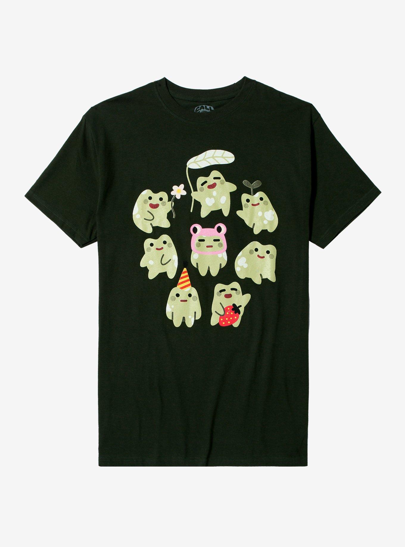 Kawaii Frog Besties T-Shirt By Call Your Mother, BLACK, hi-res