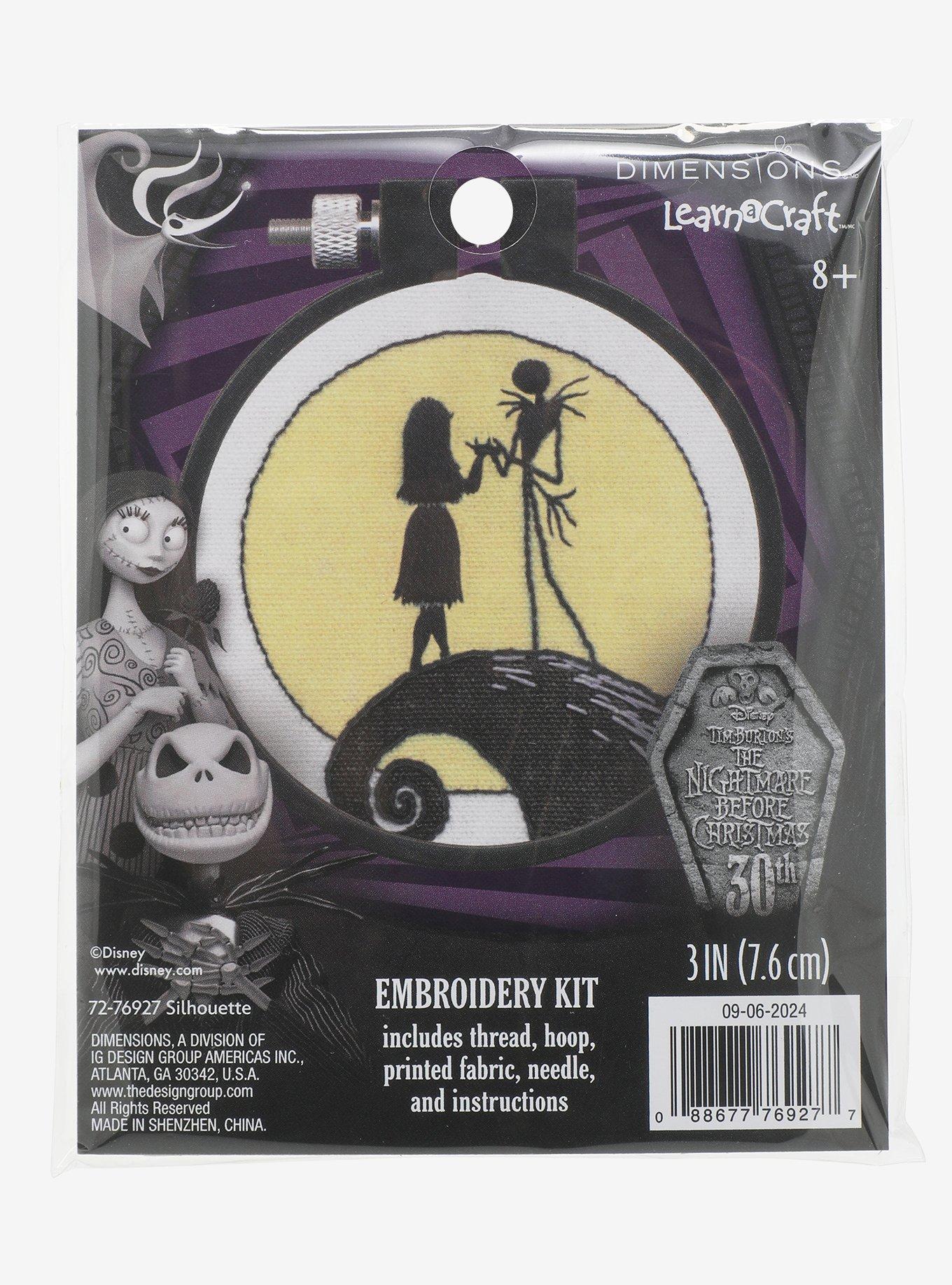 The Nightmare Before Christmas Jack & Sally Hill Cross Stitch Kit, , hi-res