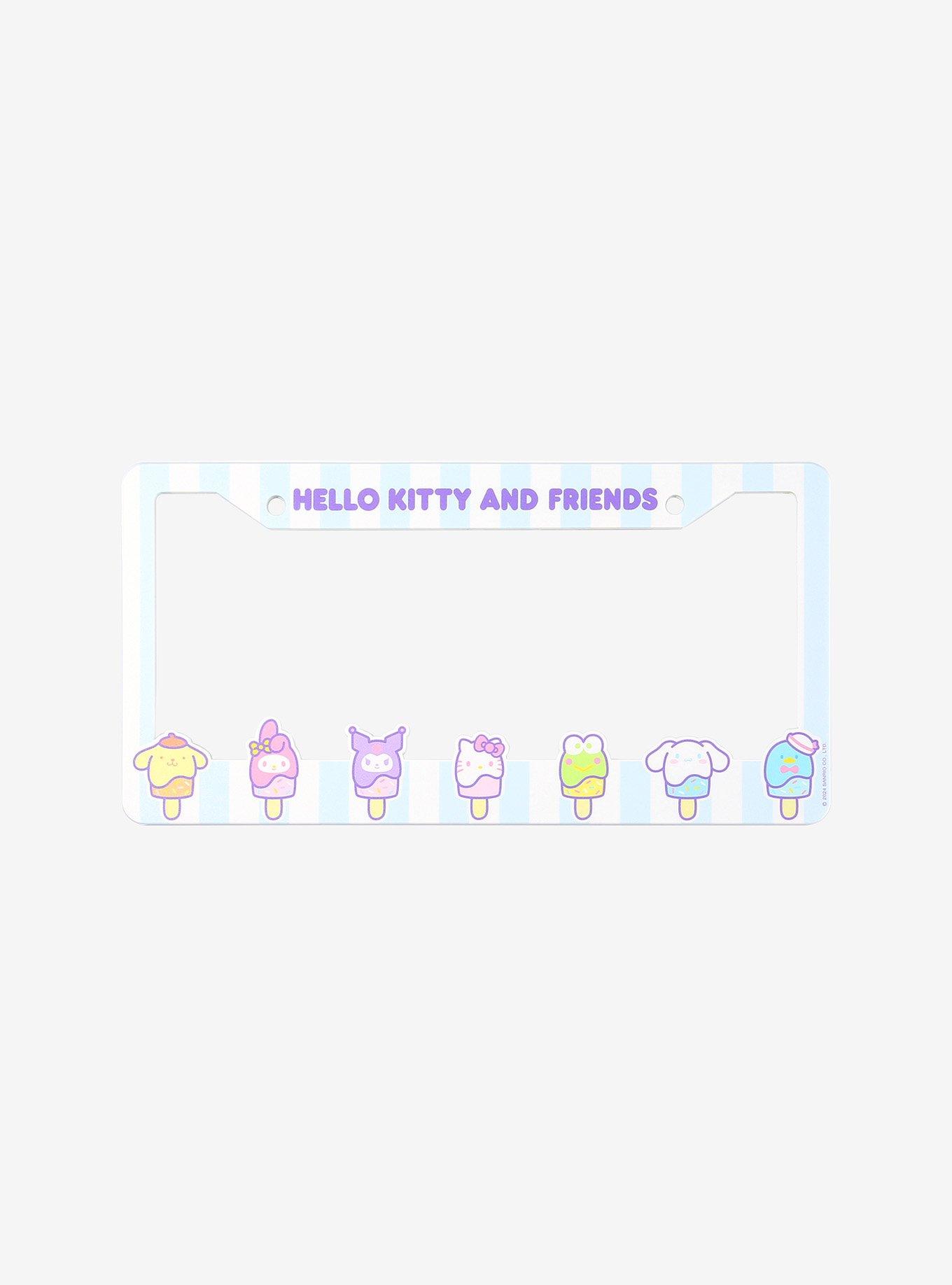 Hello Kitty And Friends Popsicle Stripe License Plate Frame, , hi-res