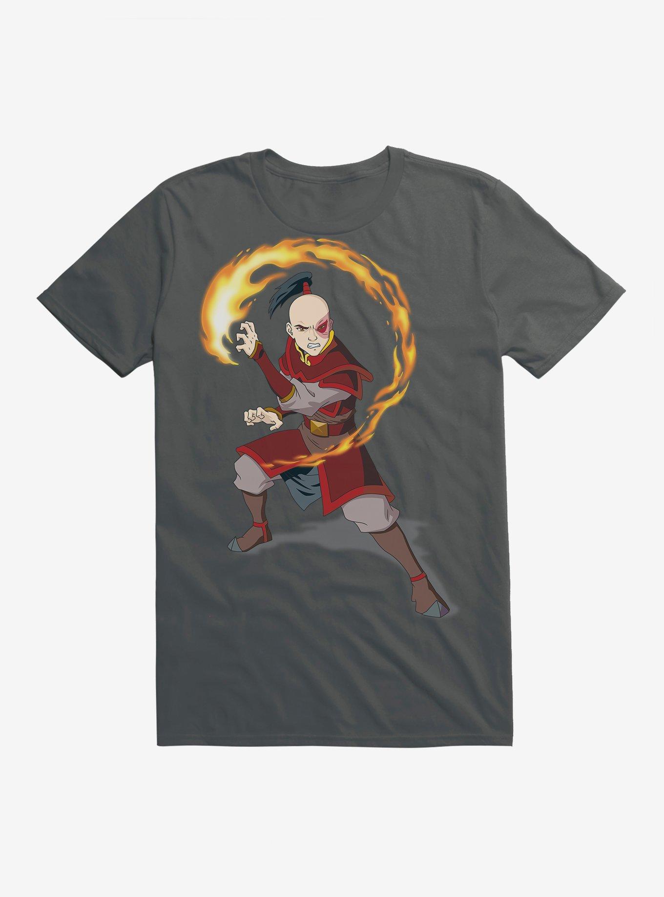 Avatar: The Last Airbender Zuko Firebending T-Shirt, CHARCOAL, hi-res
