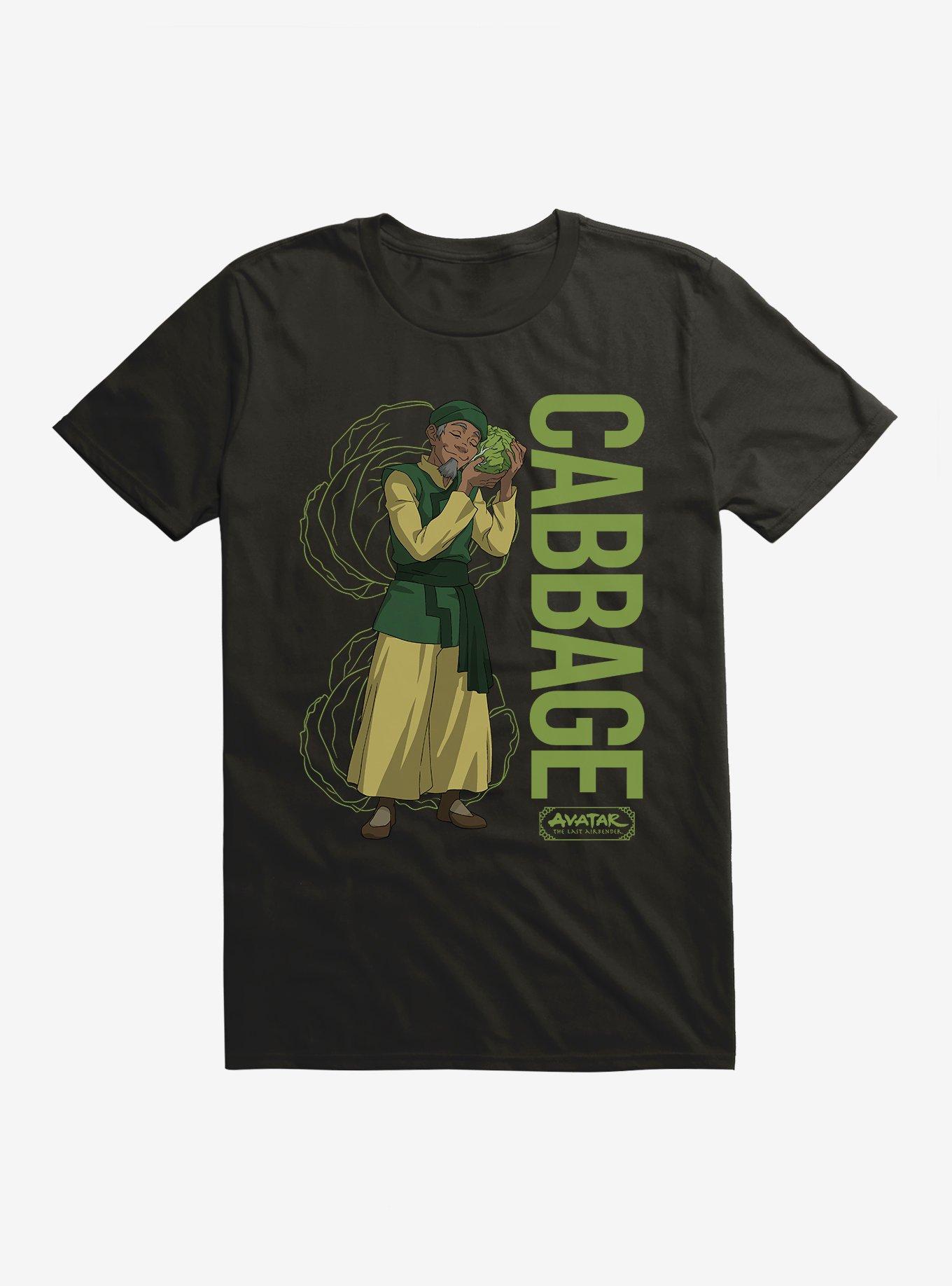 Avatar: The Last Airbender Cabbage T-Shirt, BLACK, hi-res