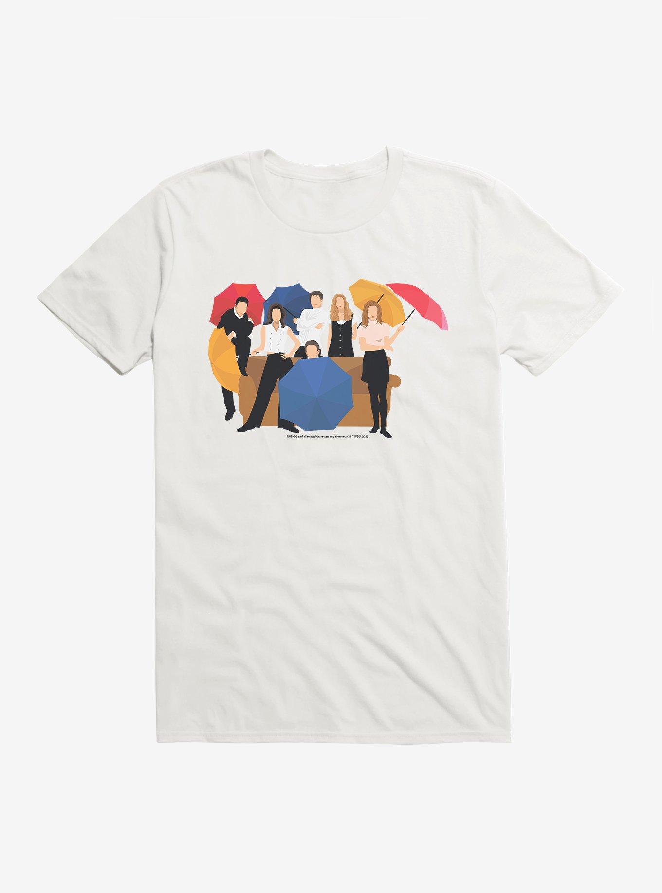 Friends Character Silhouettes T-Shirt, WHITE, hi-res