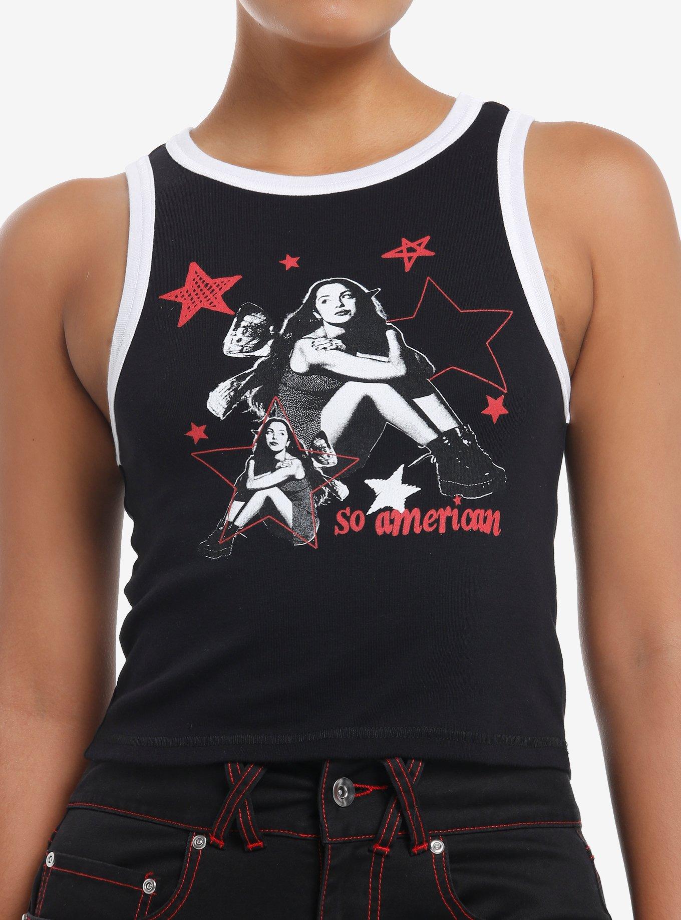 Olivia Rodrigo So American Girls Crop Ringer Tank Top, , hi-res