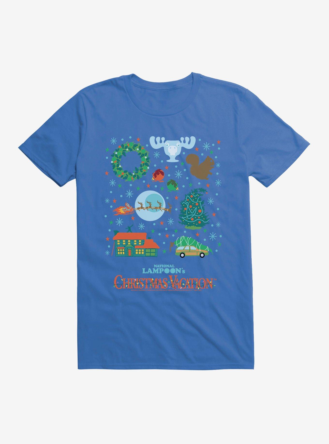National Lampoon's Christmas Vacation Icons T-Shirt, ROYAL, hi-res
