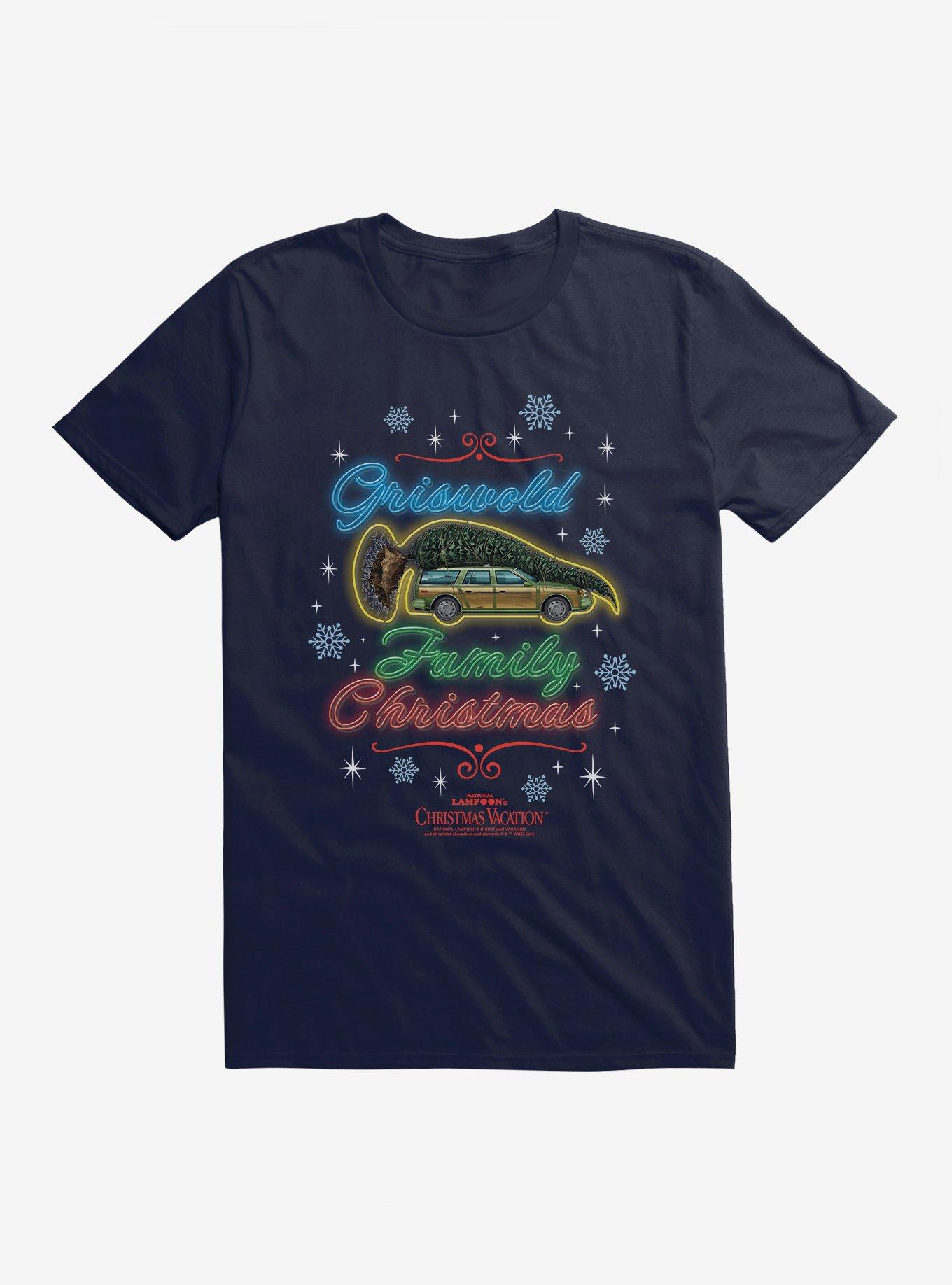 National Lampoon's Christmas Vacation Griswold Family Christmas Neon Sign T-Shirt, , hi-res