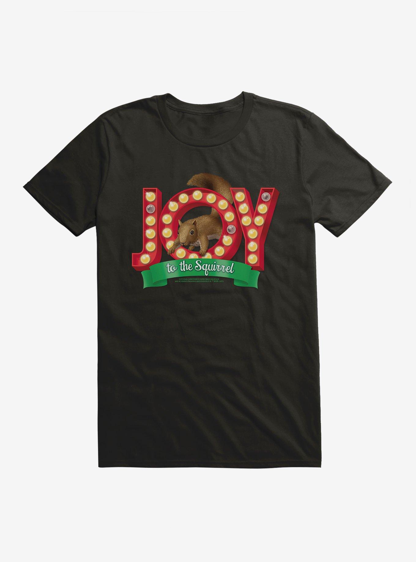 National Lampoon's Christmas Vacation Joy To The Squirrel T-Shirt, BLACK, hi-res