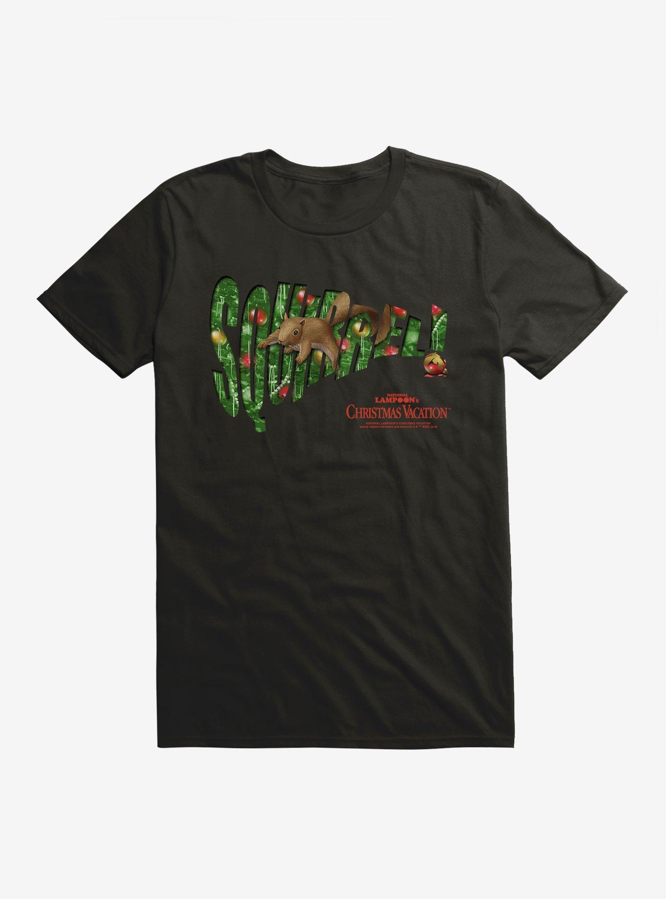 National Lampoon's Christmas Vacation Squirrel T-Shirt, BLACK, hi-res