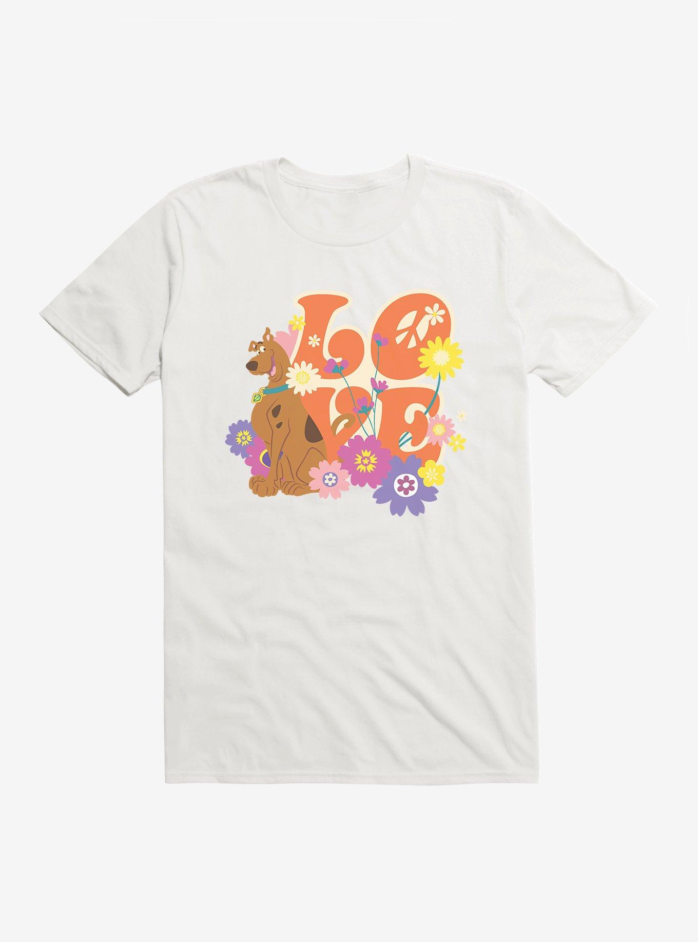 Scooby-Doo Hippie Love T-Shirt, WHITE, hi-res
