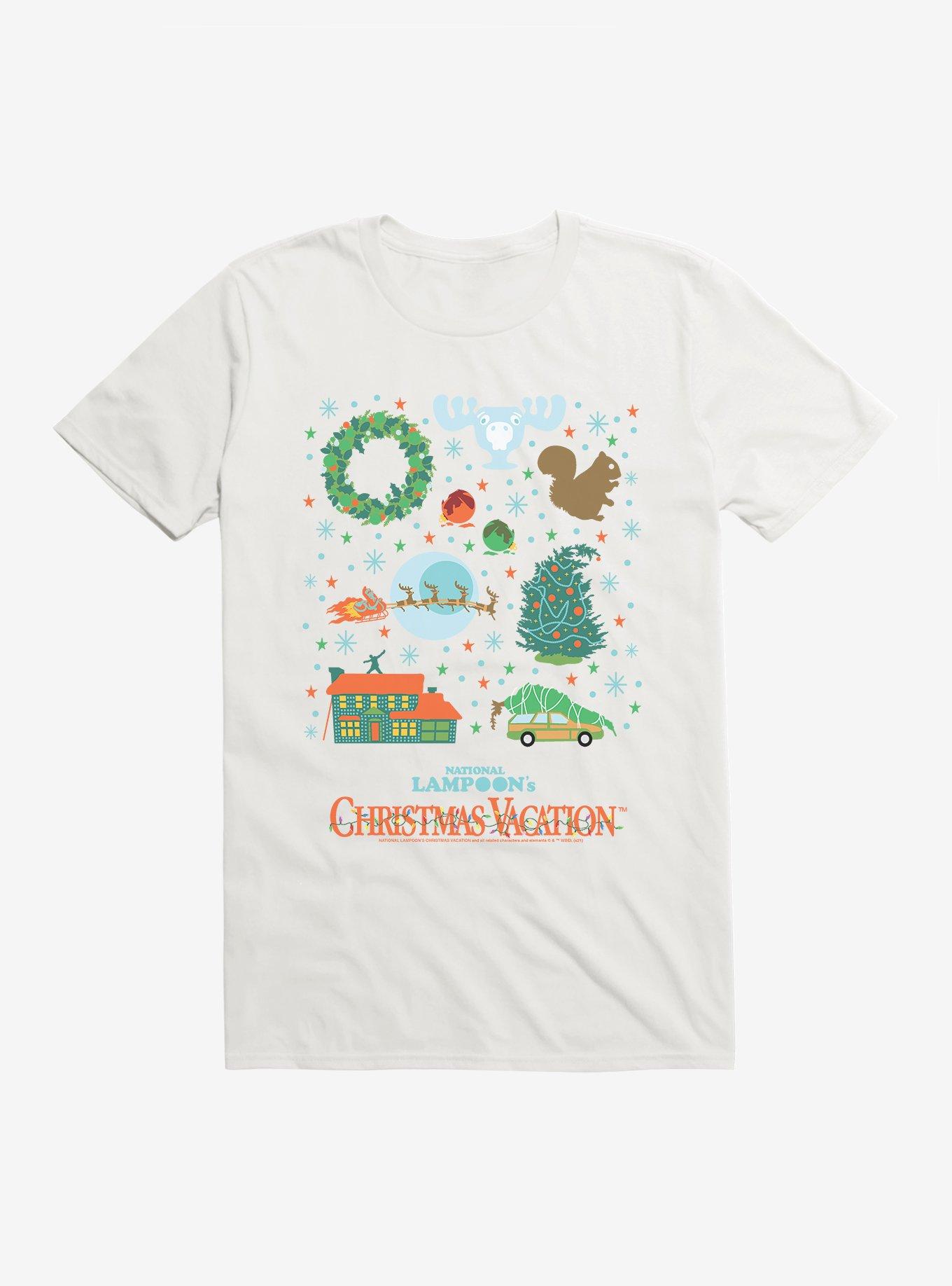 National Lampoon's Christmas Vacation Icons T-Shirt, WHITE, hi-res