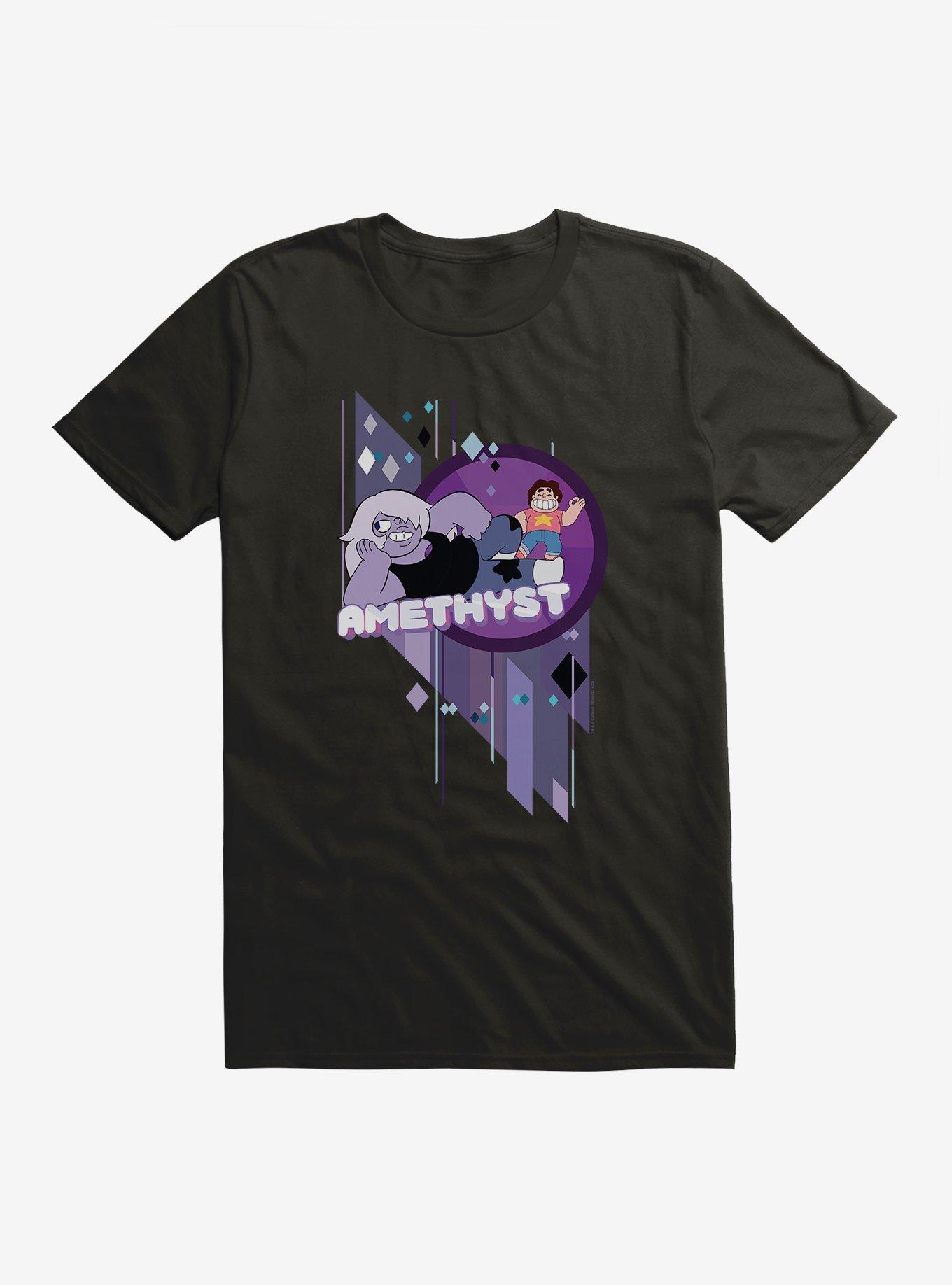 Steven Universe Amethyst And Steven T-Shirt, BLACK, hi-res