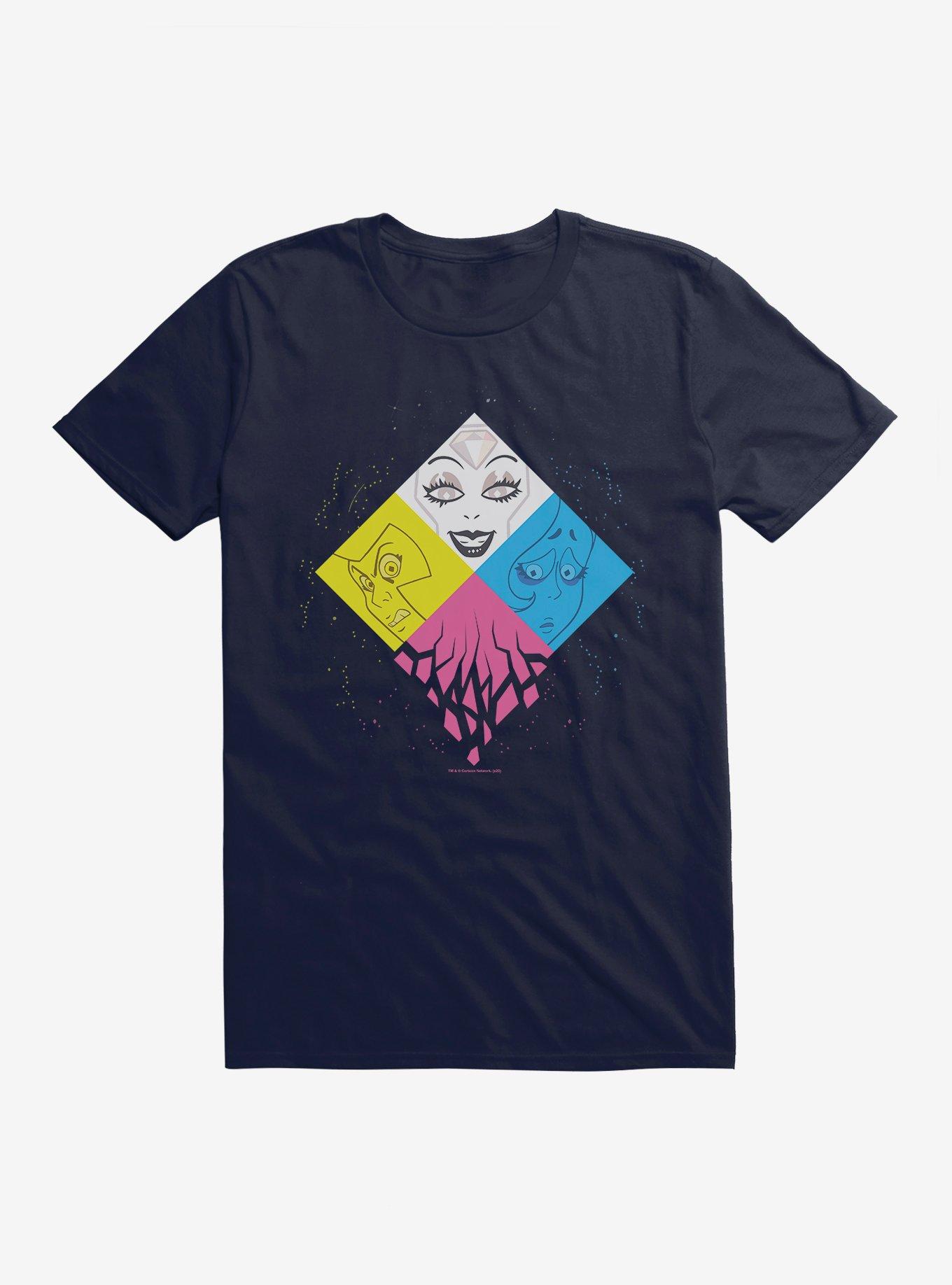 Steven Universe Diamond Authority Crumbling T-Shirt, NAVY, hi-res