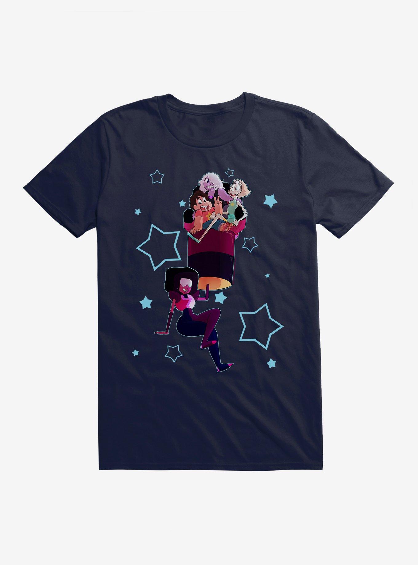 Steven Universe Hold Em High Character T-Shirt, NAVY, hi-res