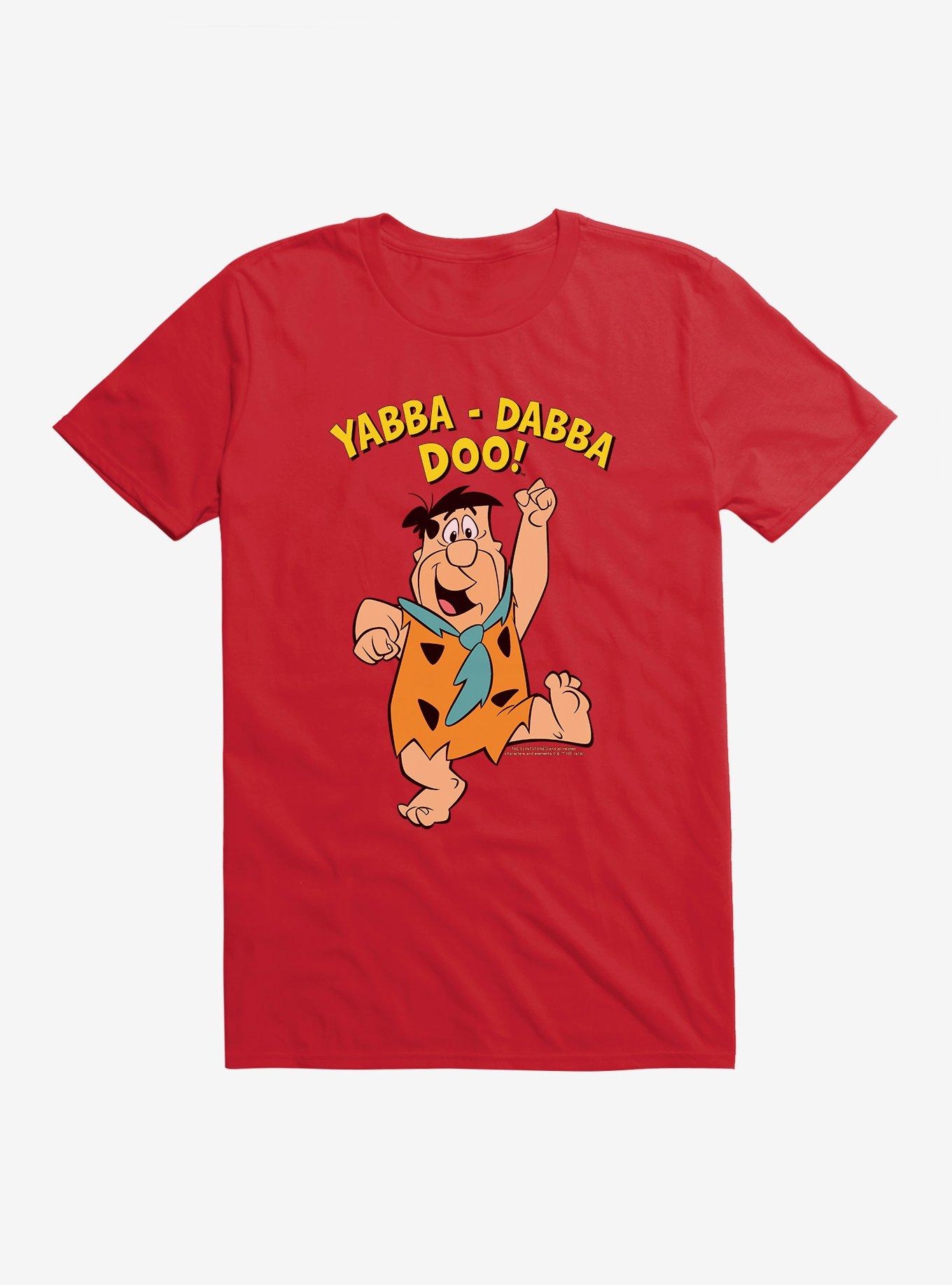 The Flintstones Fred Yabba-Dabba Doo! T-Shirt, RED, hi-res