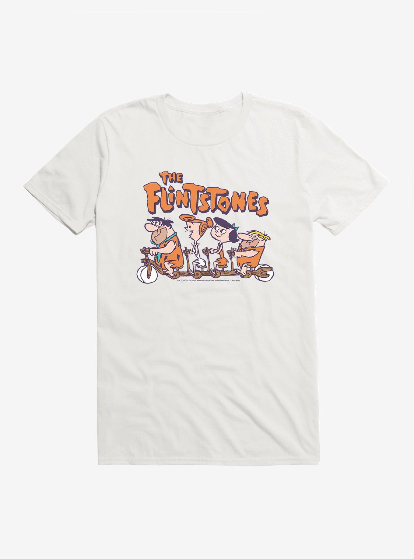 The Flintstones Fred, Wilma, Betty & Barney T-Shirt, WHITE, hi-res
