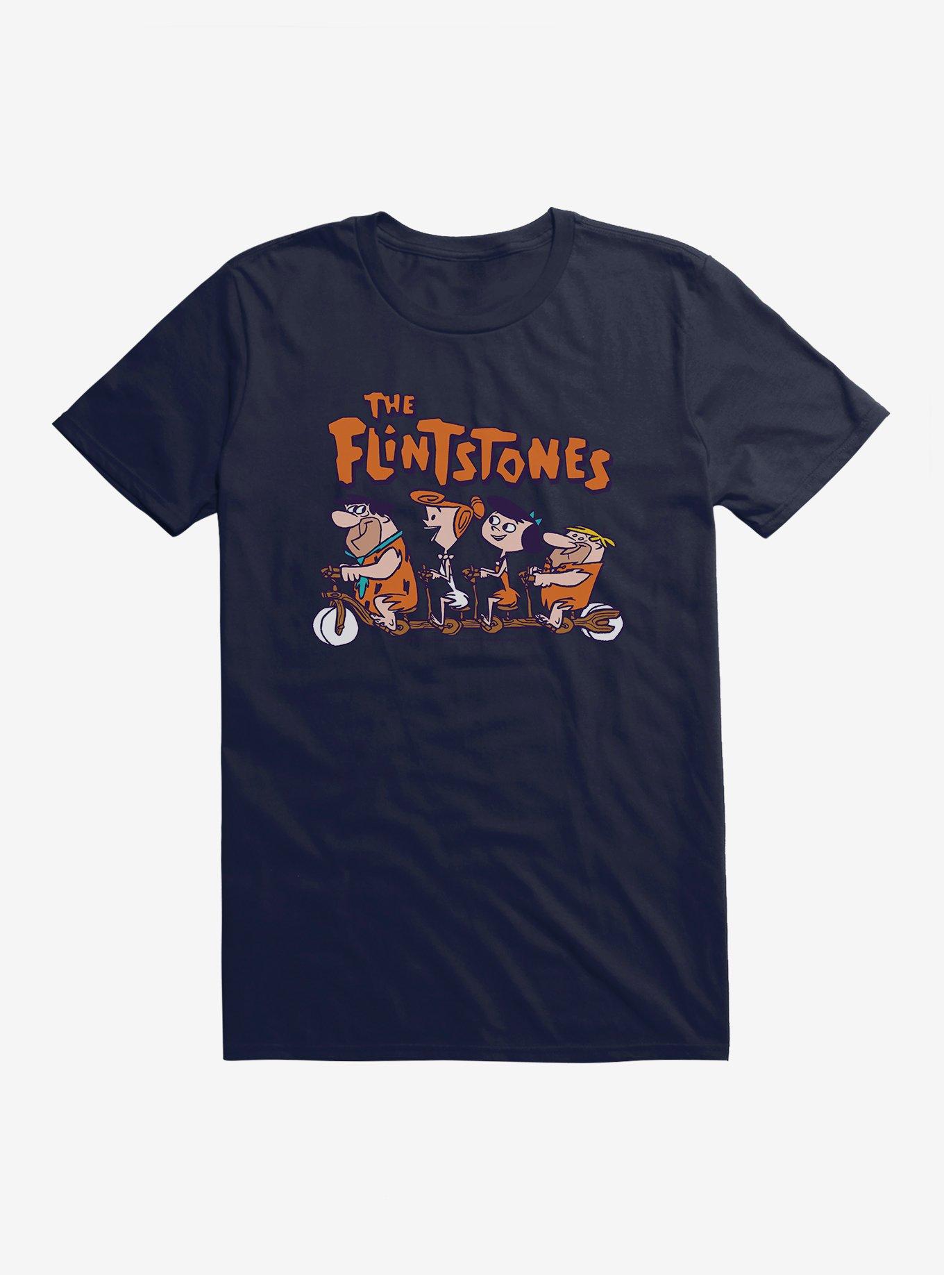 The Flintstones Fred, Wilma, Betty & Barney T-Shirt, NAVY, hi-res