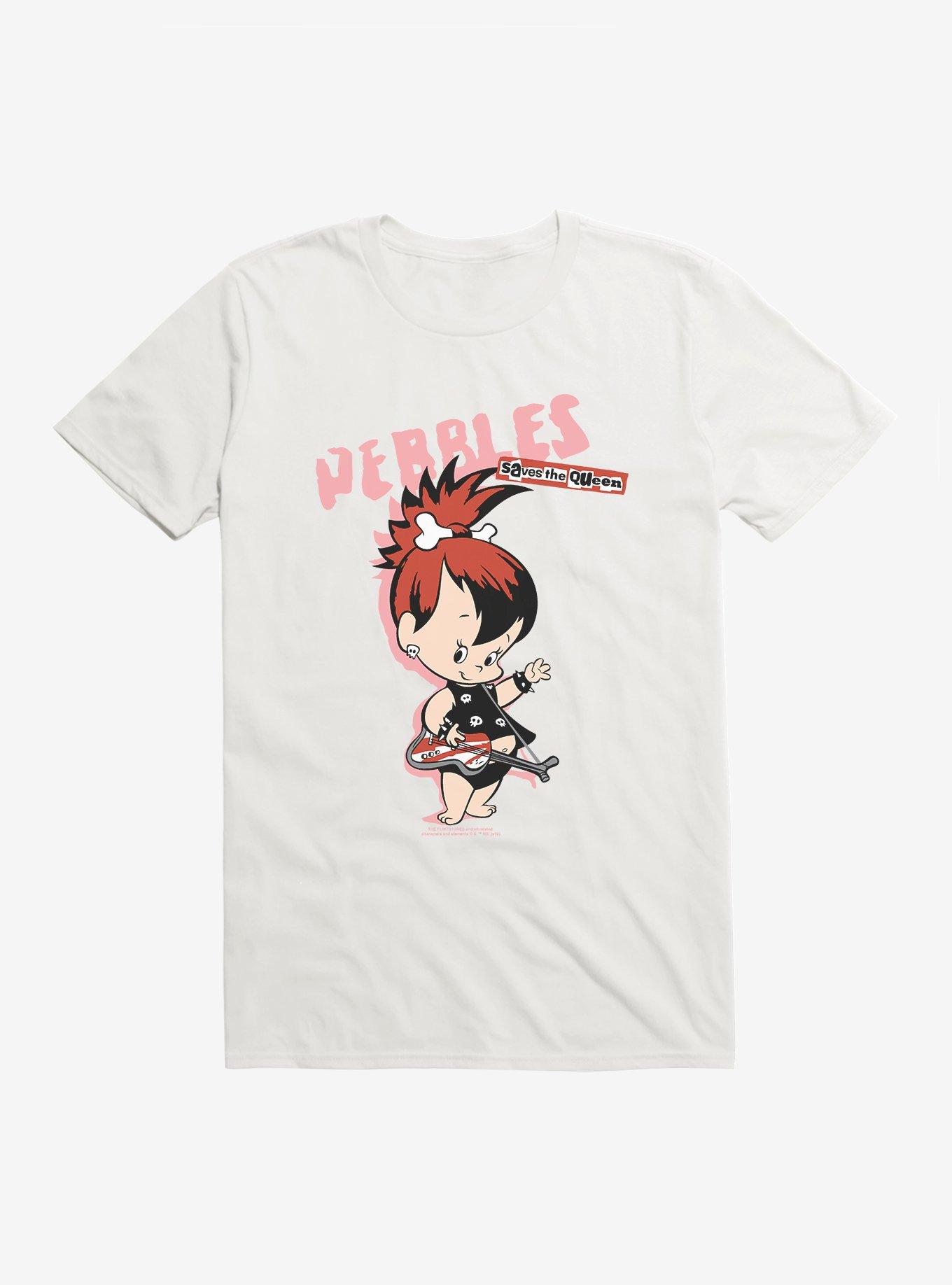 The Flintstones Pebbles Save The Queen T-Shirt, WHITE, hi-res