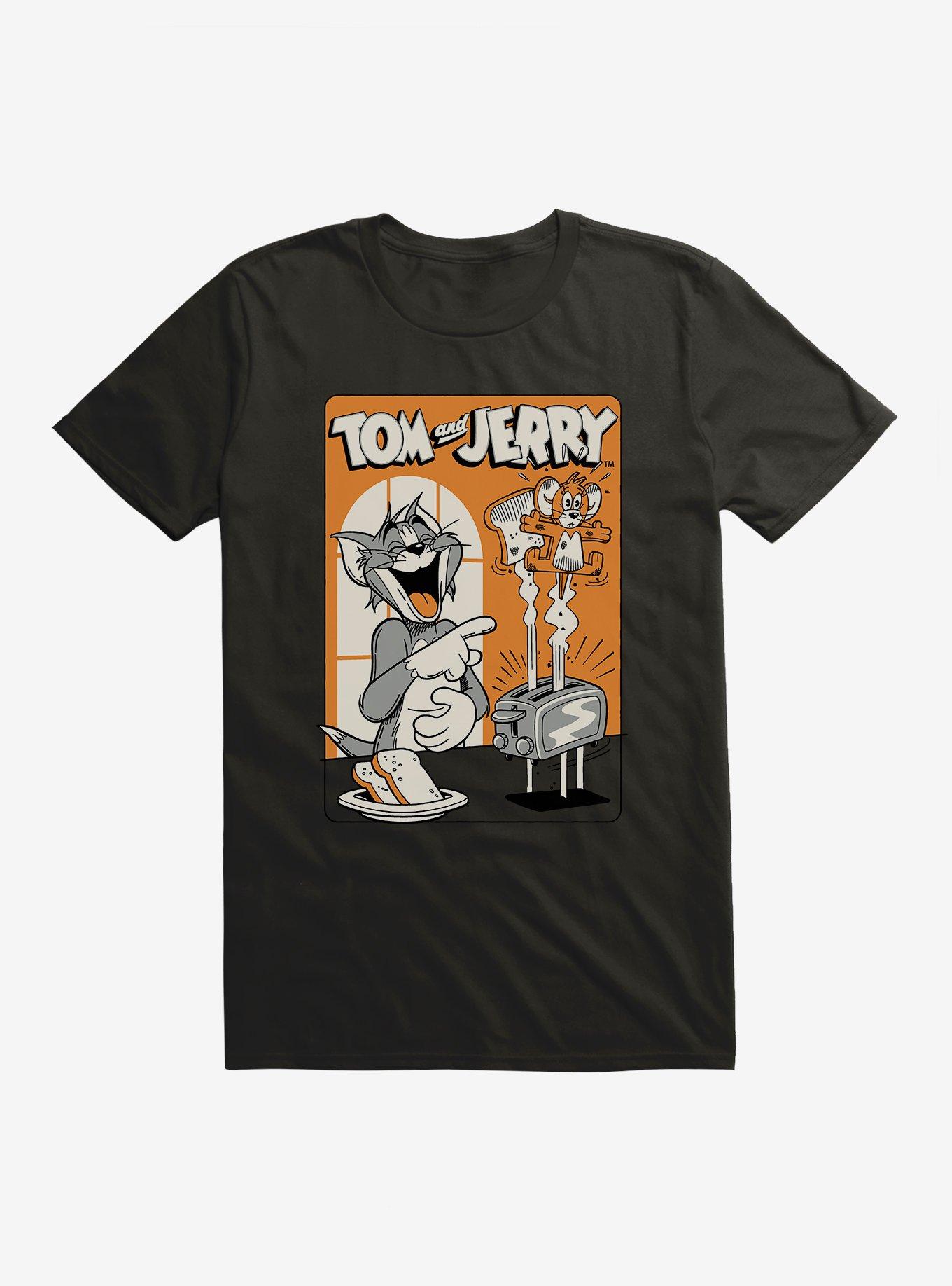 Tom and Jerry Jerry Toast T-Shirt, BLACK, hi-res
