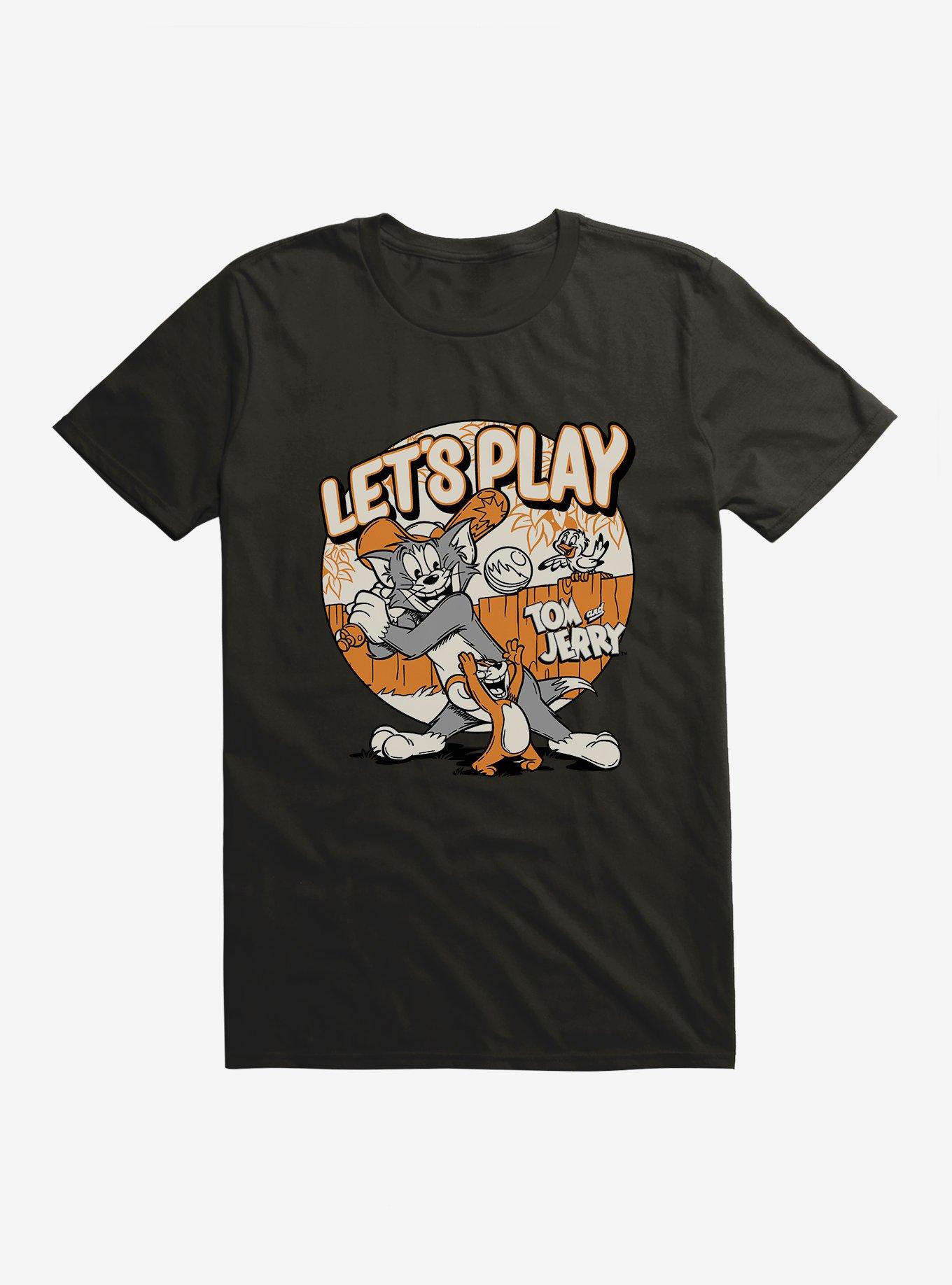 Tom and Jerry Let's Play Baseball T-Shirt, , hi-res