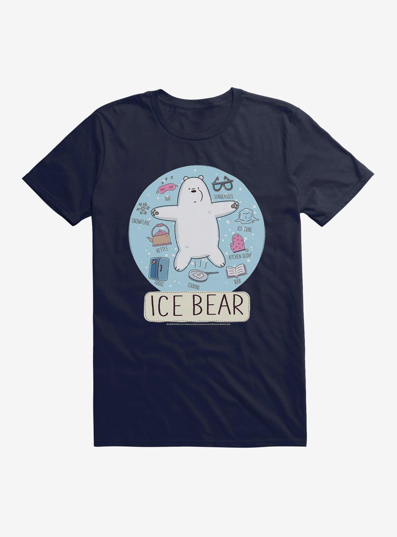 We Bare Bears Ice Bear T-Shirt, NAVY, hi-res