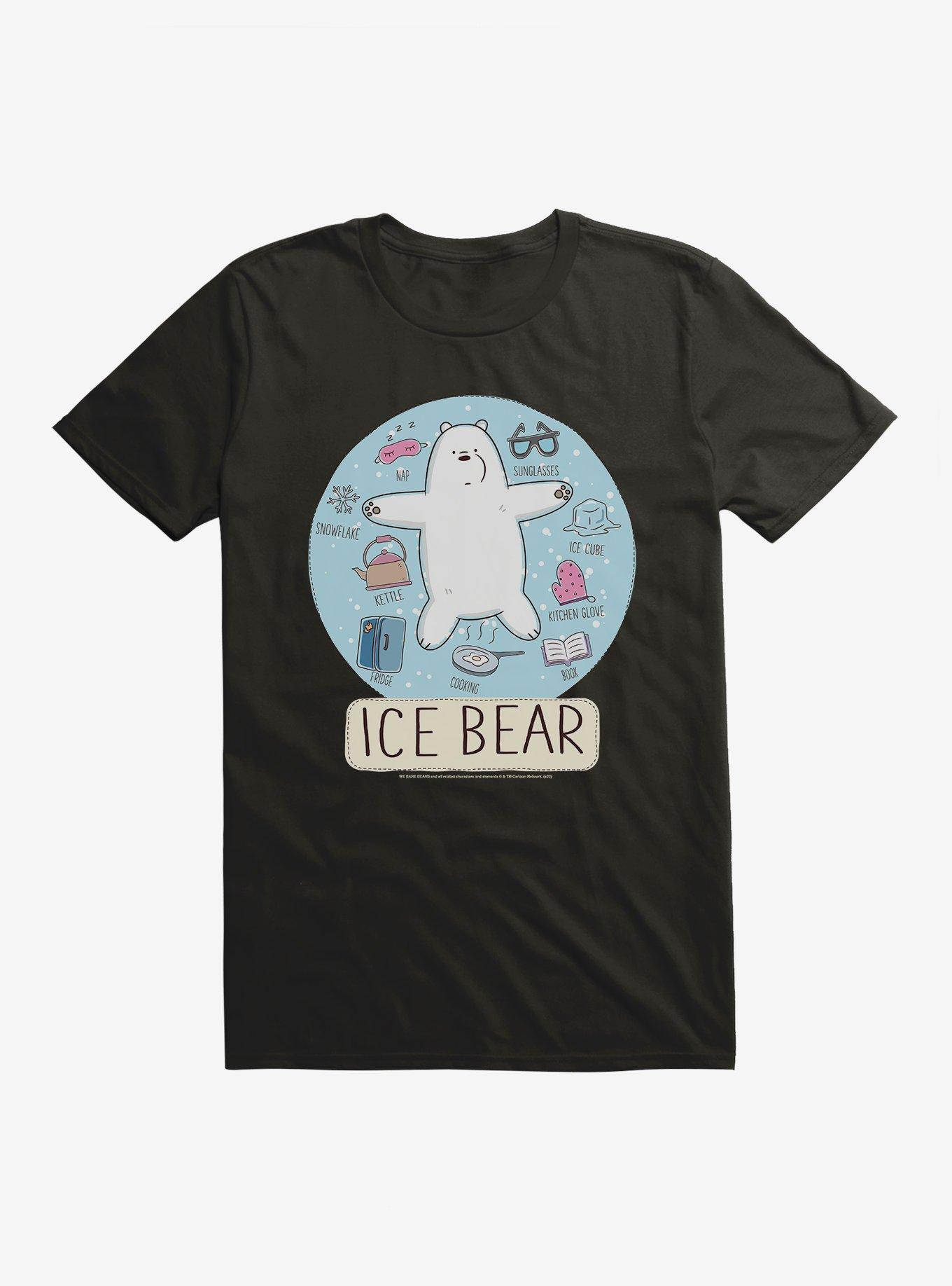 We Bare Bears Ice Bear T-Shirt, BLACK, hi-res