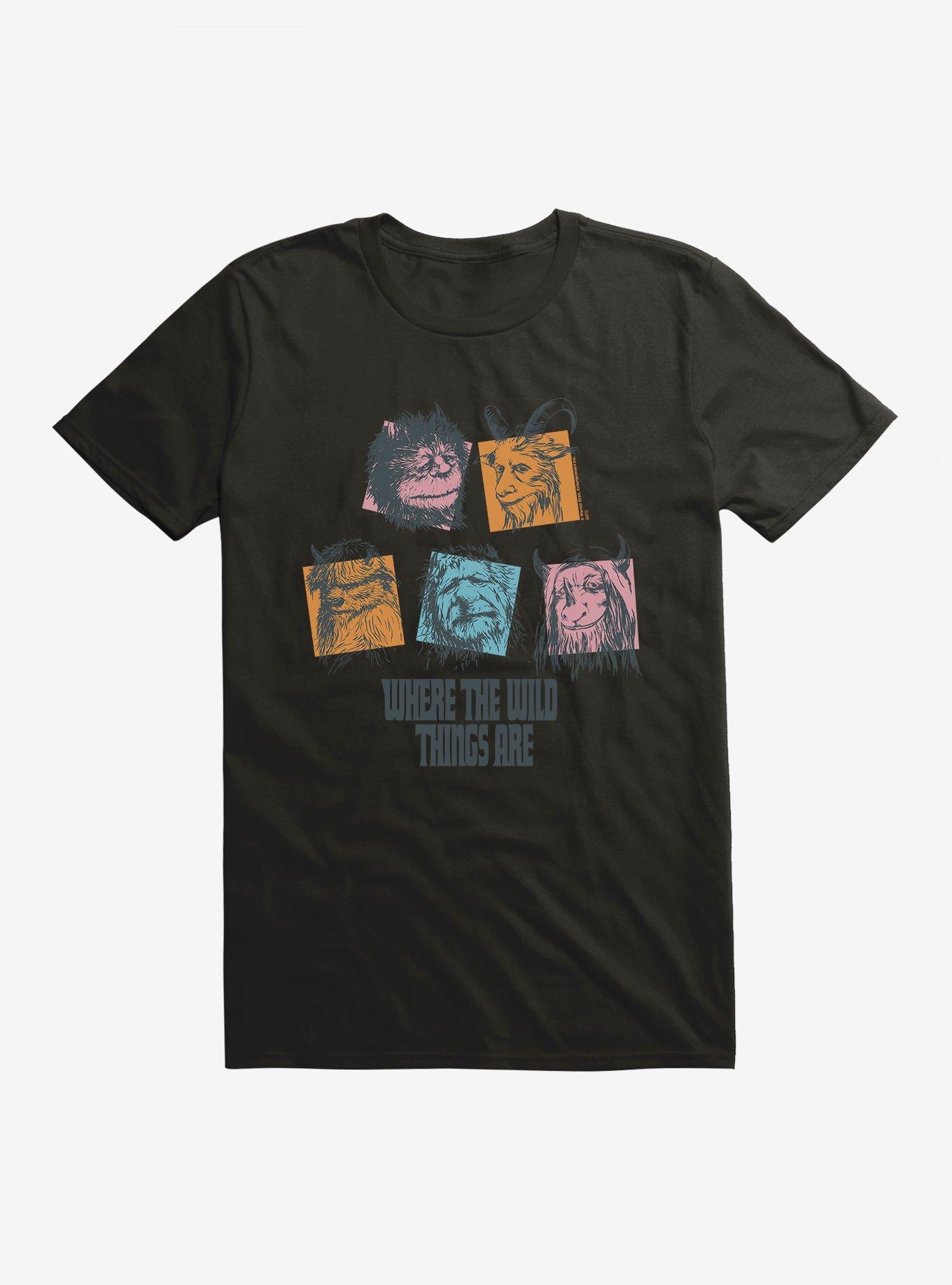 Where The Wild Things Are Monster Squares T-Shirt, BLACK, hi-res