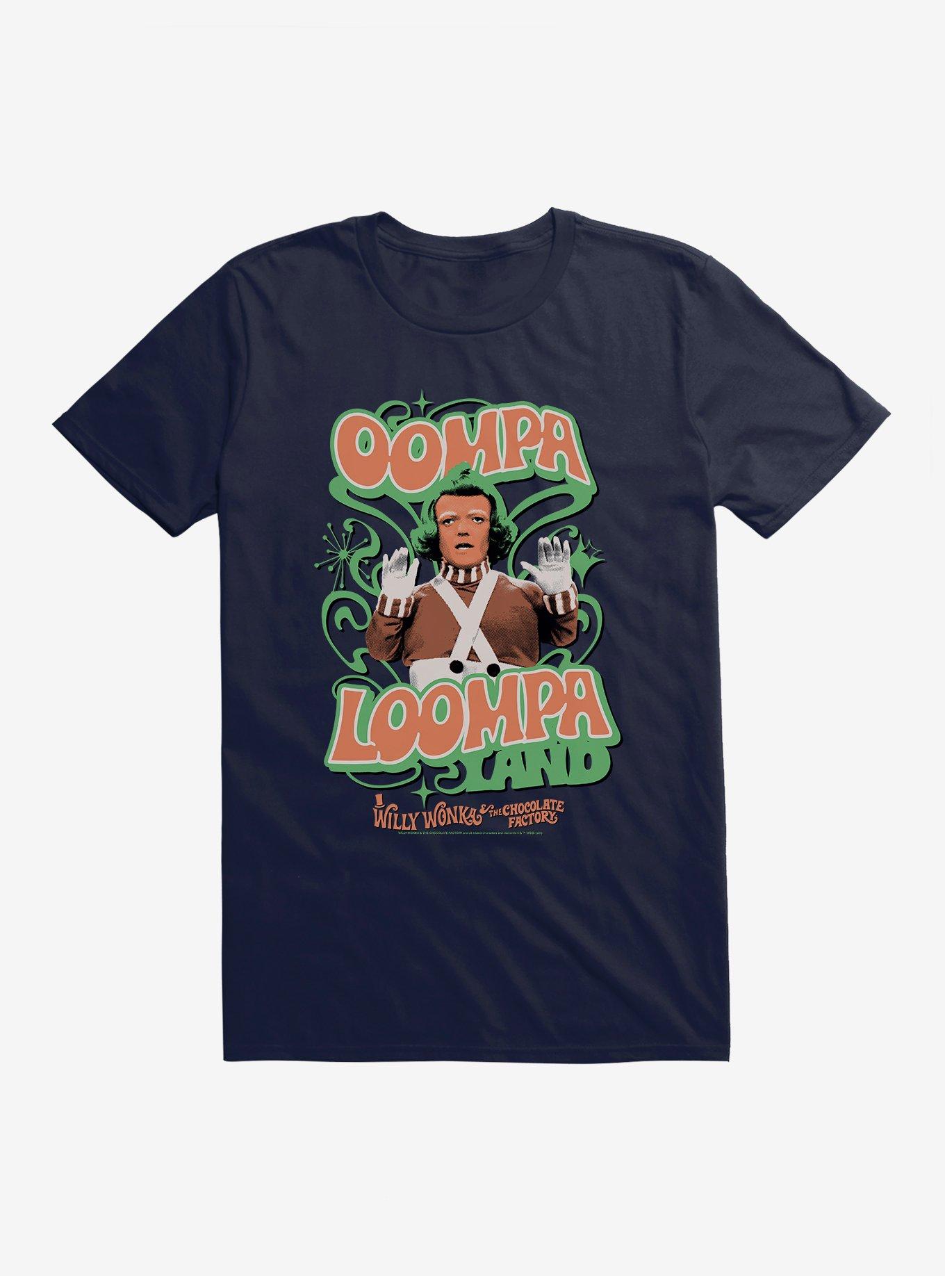 Willy Wonka And The Chocolate Factory Oompa Loompa Land T-Shirt, NAVY, hi-res