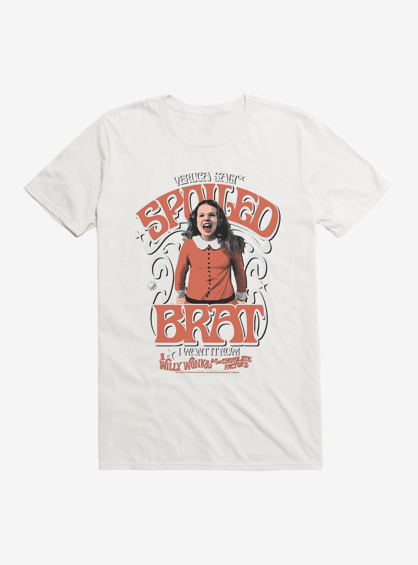 Willy Wonka And The Chocolate Factory Spoiled Brat T-Shirt, WHITE, hi-res