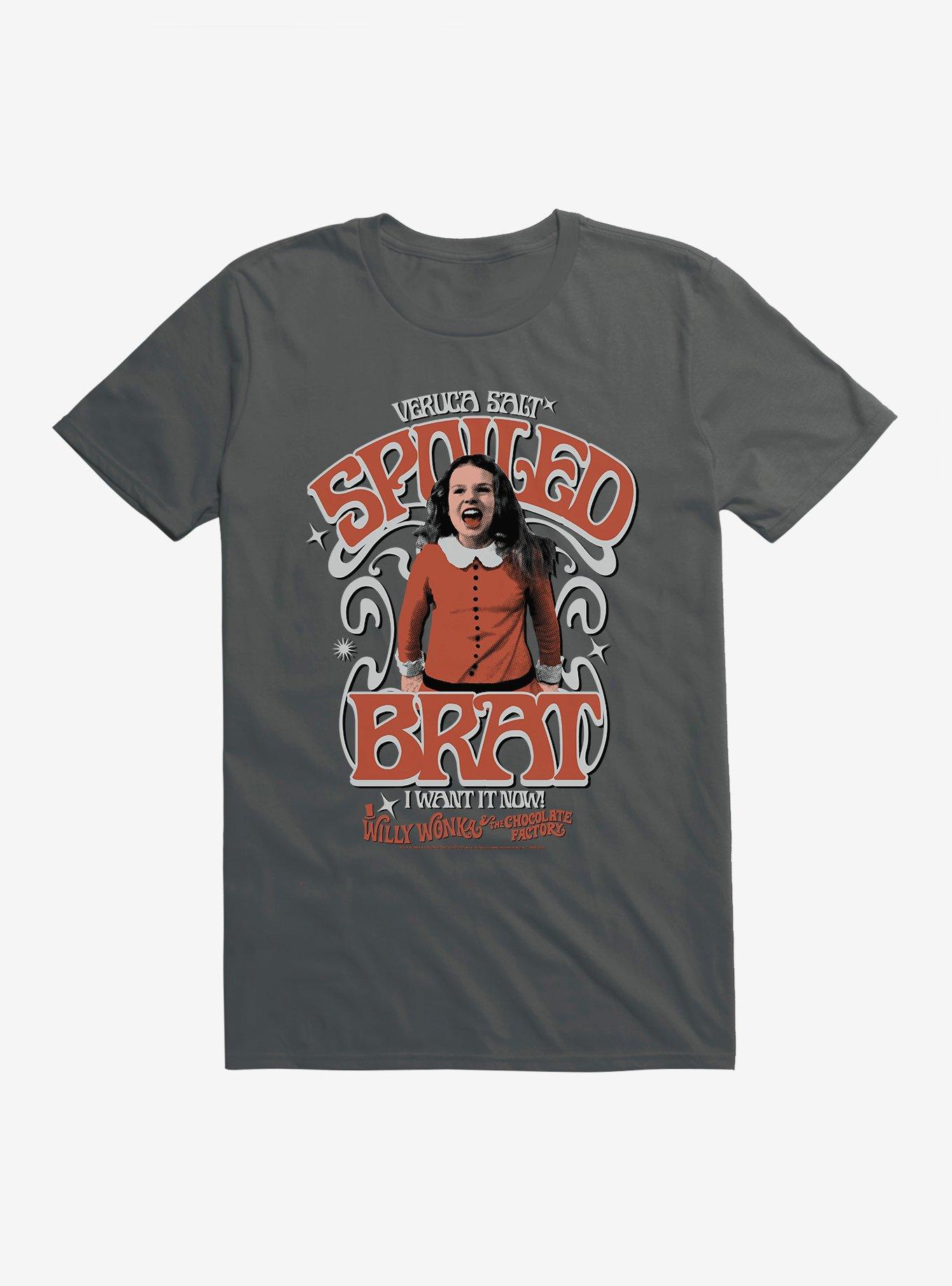 Willy Wonka And The Chocolate Factory Spoiled Brat T-Shirt, CHARCOAL, hi-res