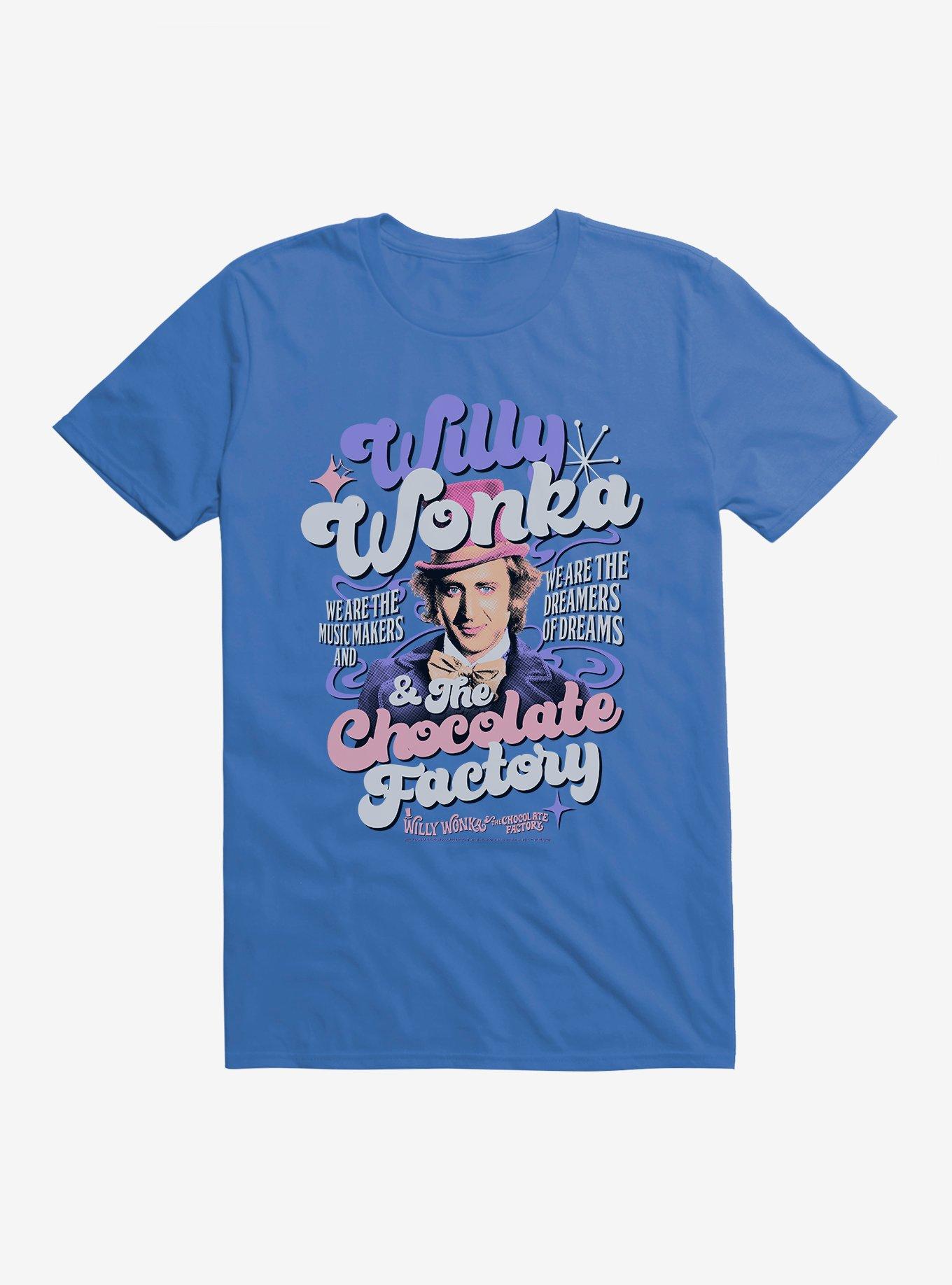 Willy Wonka And The Chocolate Factory We Are The Dreamers Of Dreams T-Shirt, ROYAL, hi-res