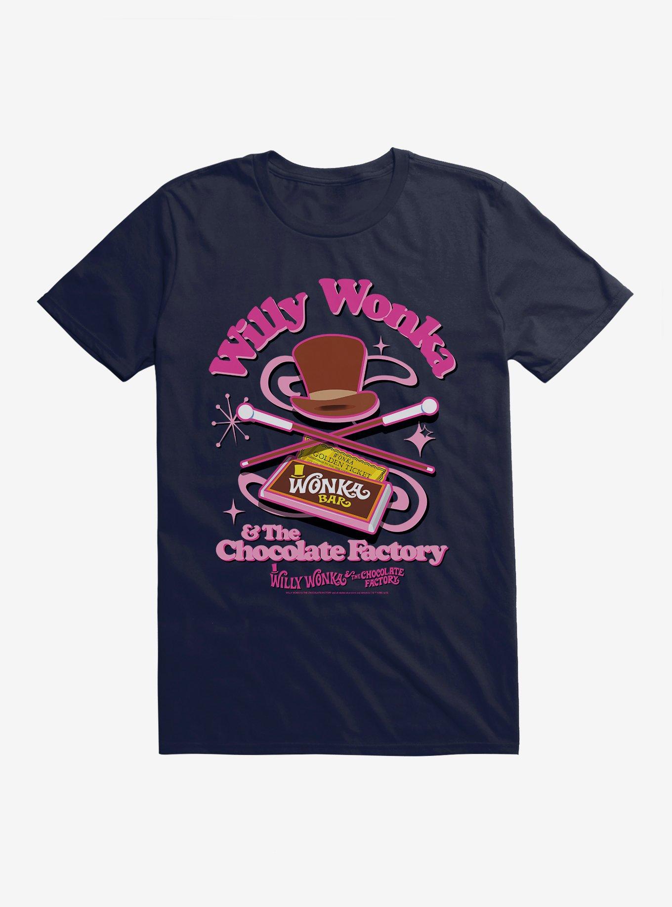 Willy Wonka And The Chocolate Factory Wonka Bar T-Shirt, NAVY, hi-res