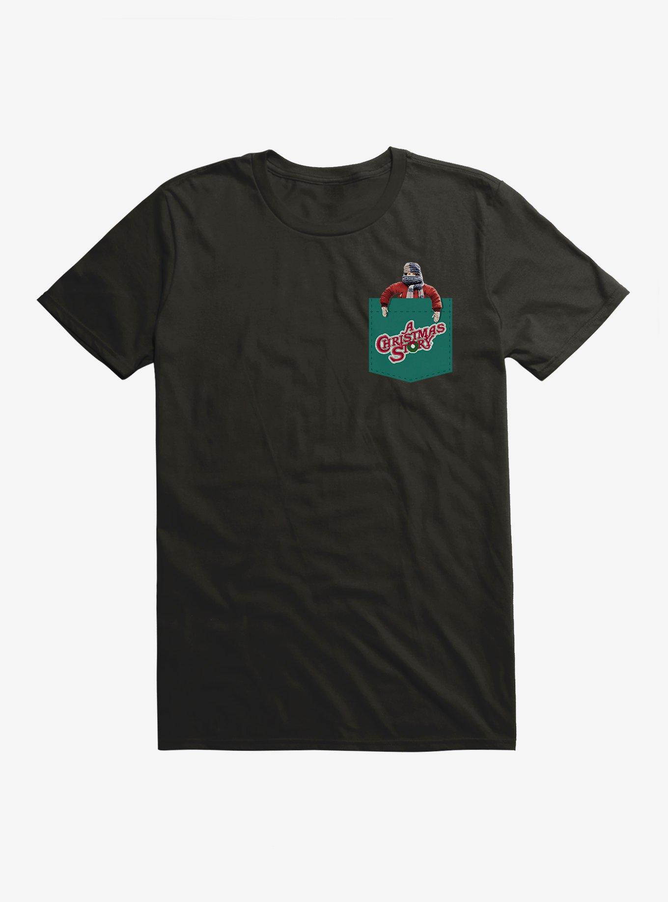 A Christmas Story Randy Faux Pocket T-Shirt, BLACK, hi-res