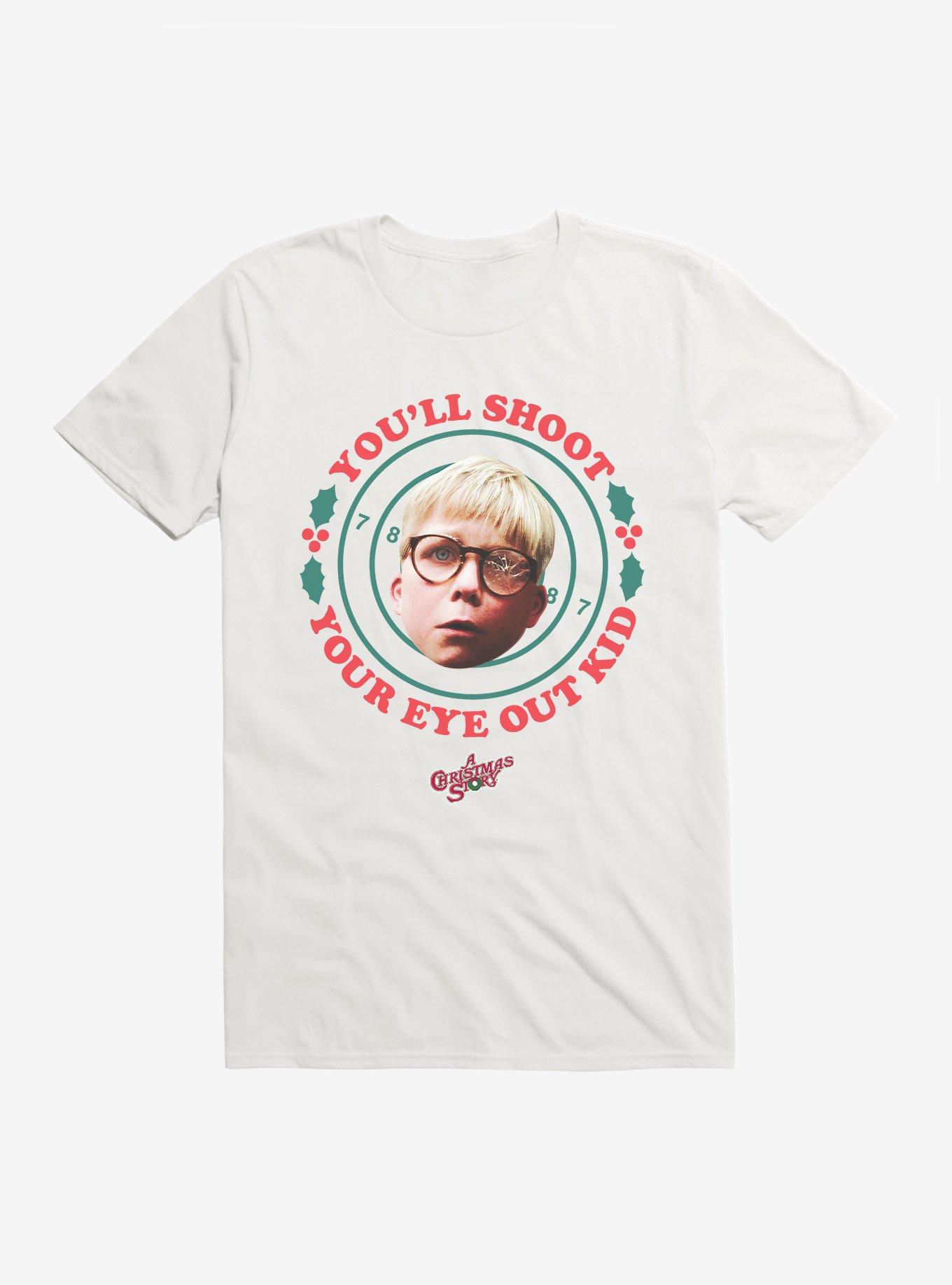 A Christmas Story Shoot Your Eye Out T-Shirt, WHITE, hi-res