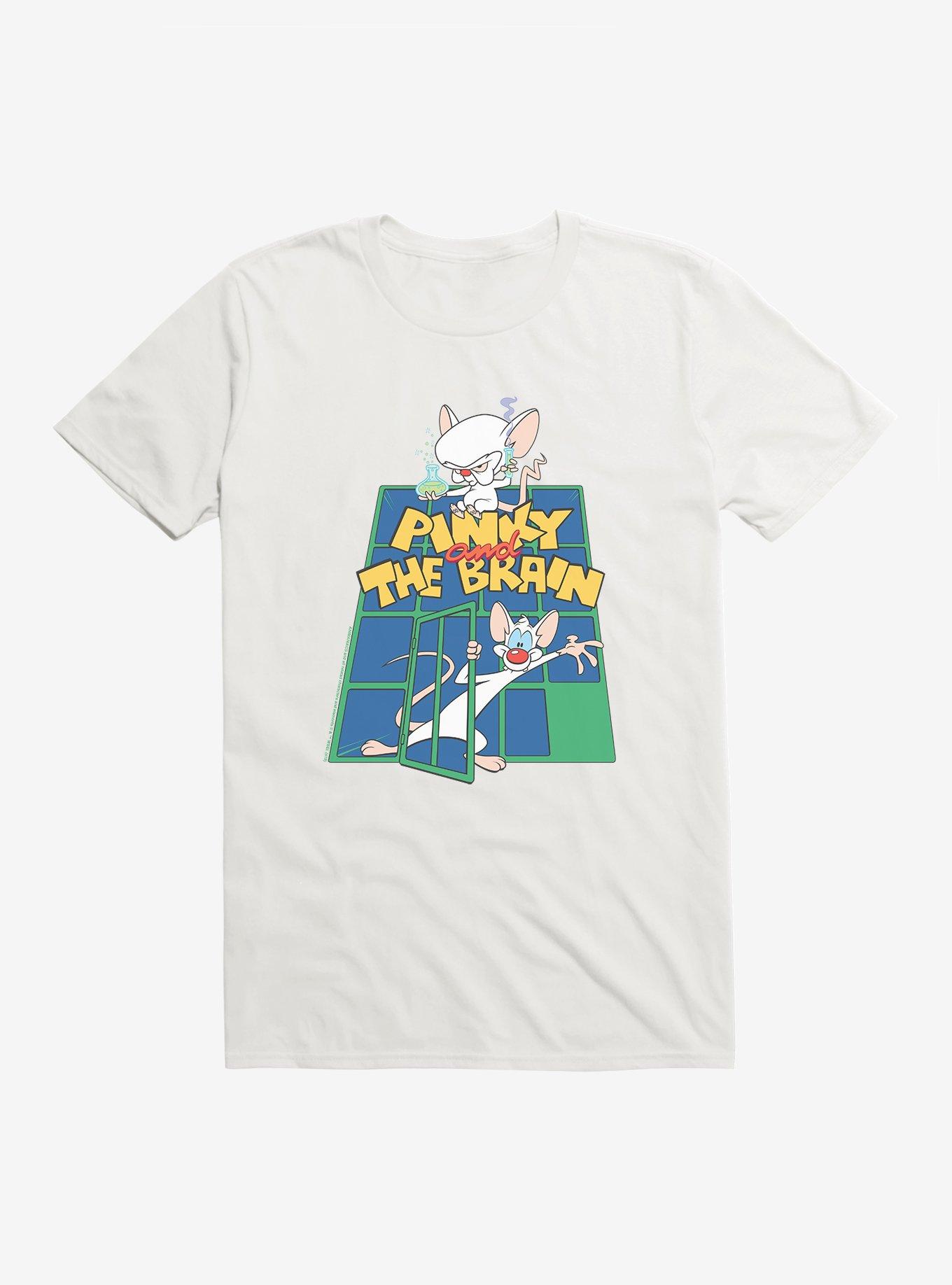 Animaniacs Pinky And The Brain T-Shirt, WHITE, hi-res