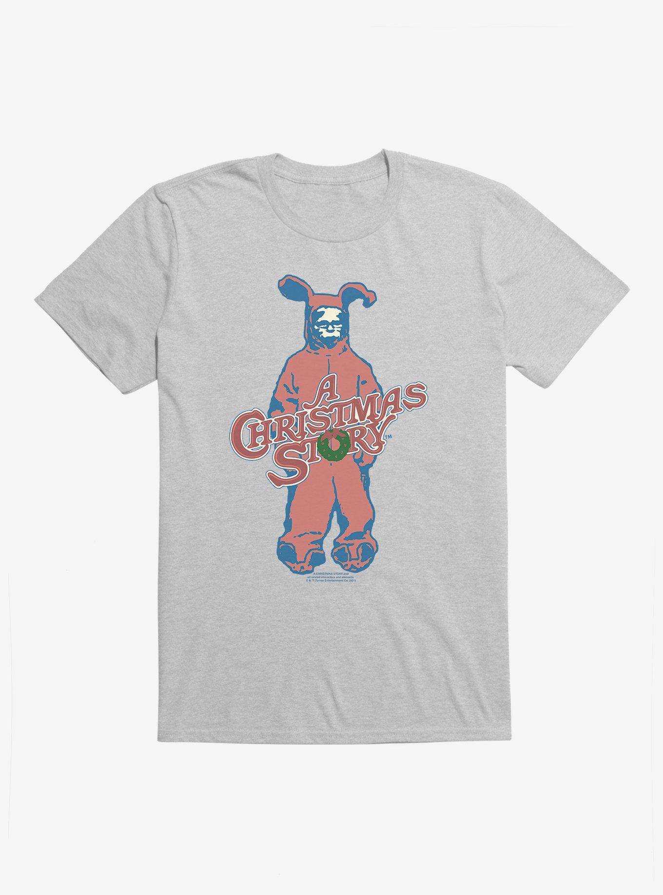 A Christmas Story Bunny Logo T-Shirt, HEATHER GREY, hi-res