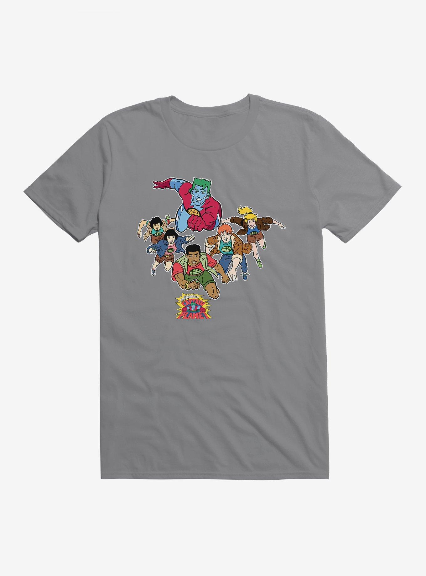 Captain Planet Lets Go T-Shirt, STORM GREY, hi-res