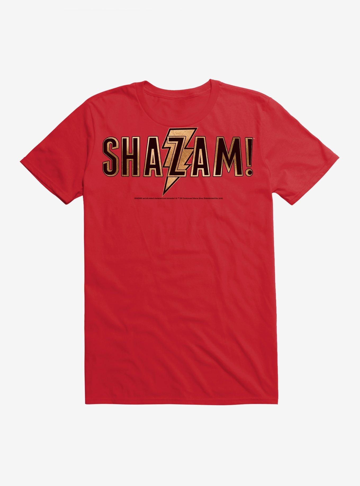 T-shirt DC Comics Shazam Taille S - Rouge Et Or, 100% Coton, Neuf Avec étiquettes