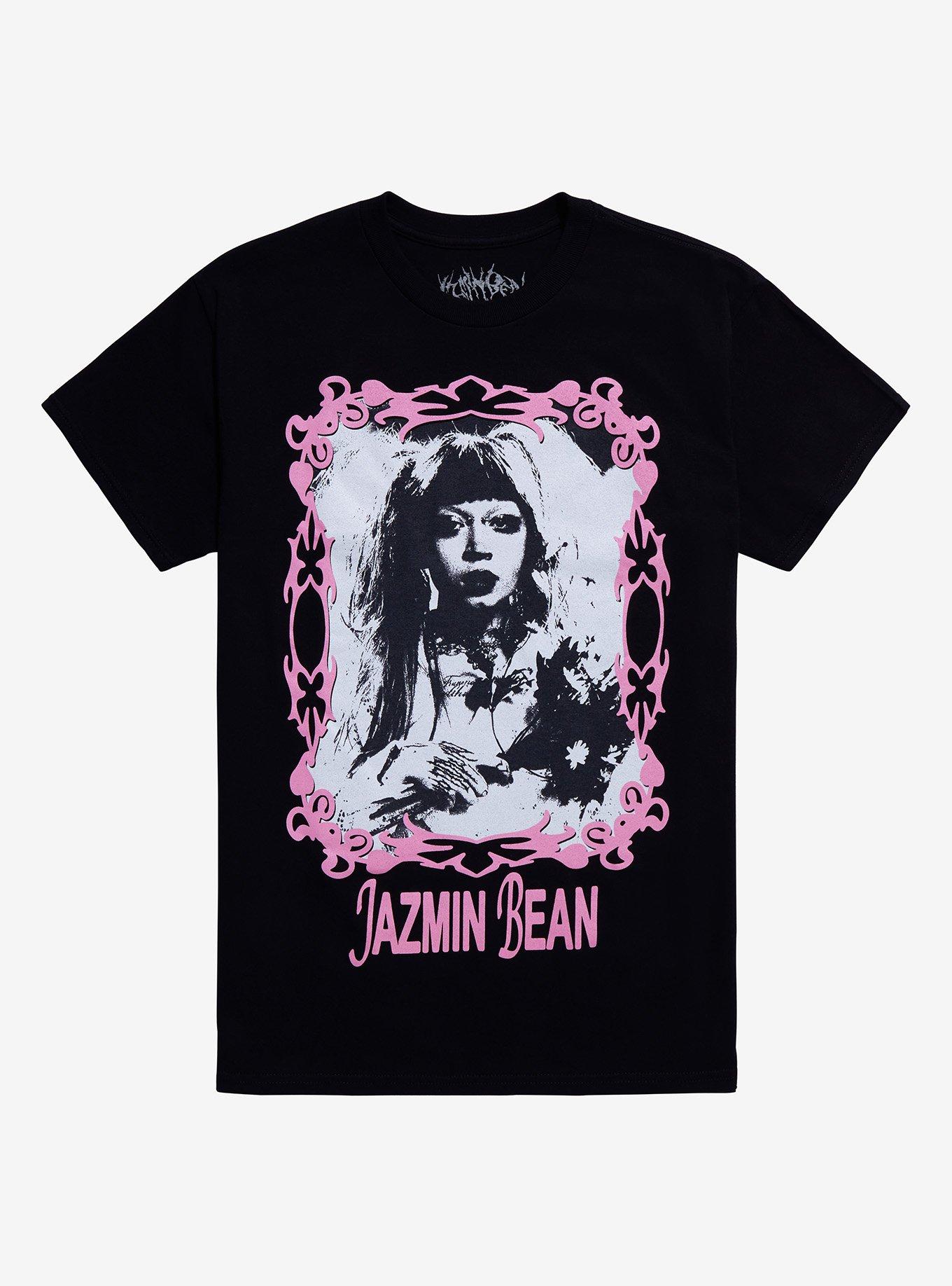 Jazmin Bean Pink-Framed Portrait Boyfriend Fit Girls T-Shirt, , hi-res