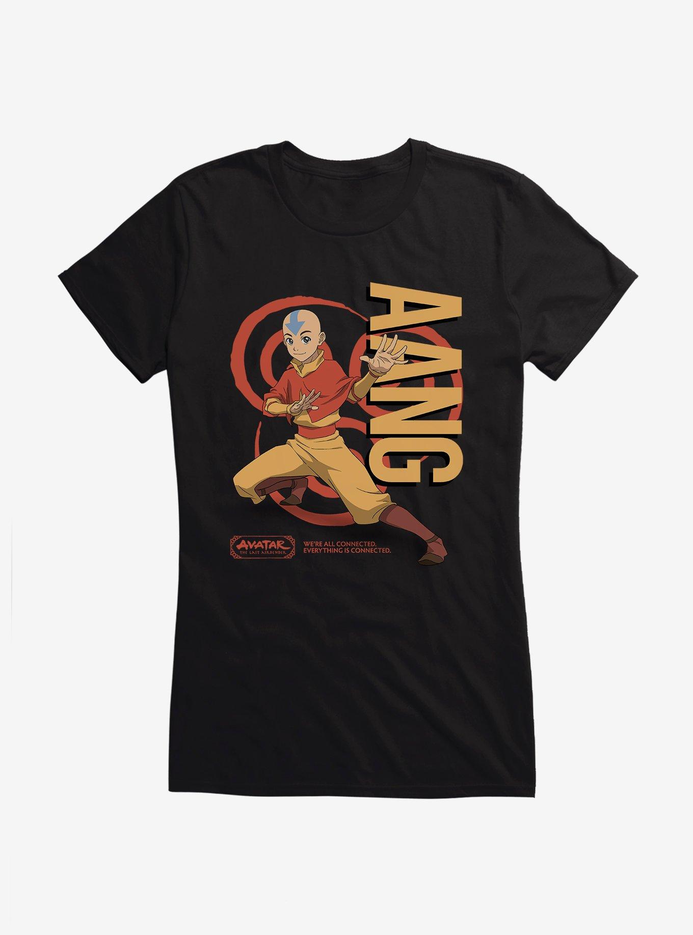 Avatar: The Last Airbender Aang Girls T-Shirt, BLACK, hi-res