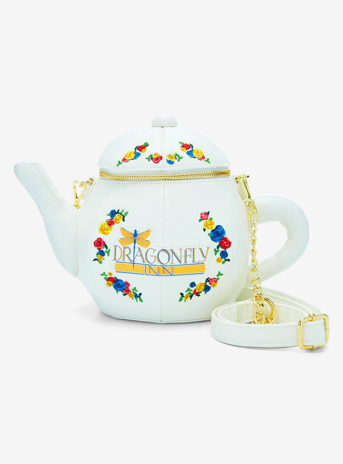 Loungefly Gilmore Girls Dragonfly Inn Teapot Figural Crossbody Bag, , hi-res