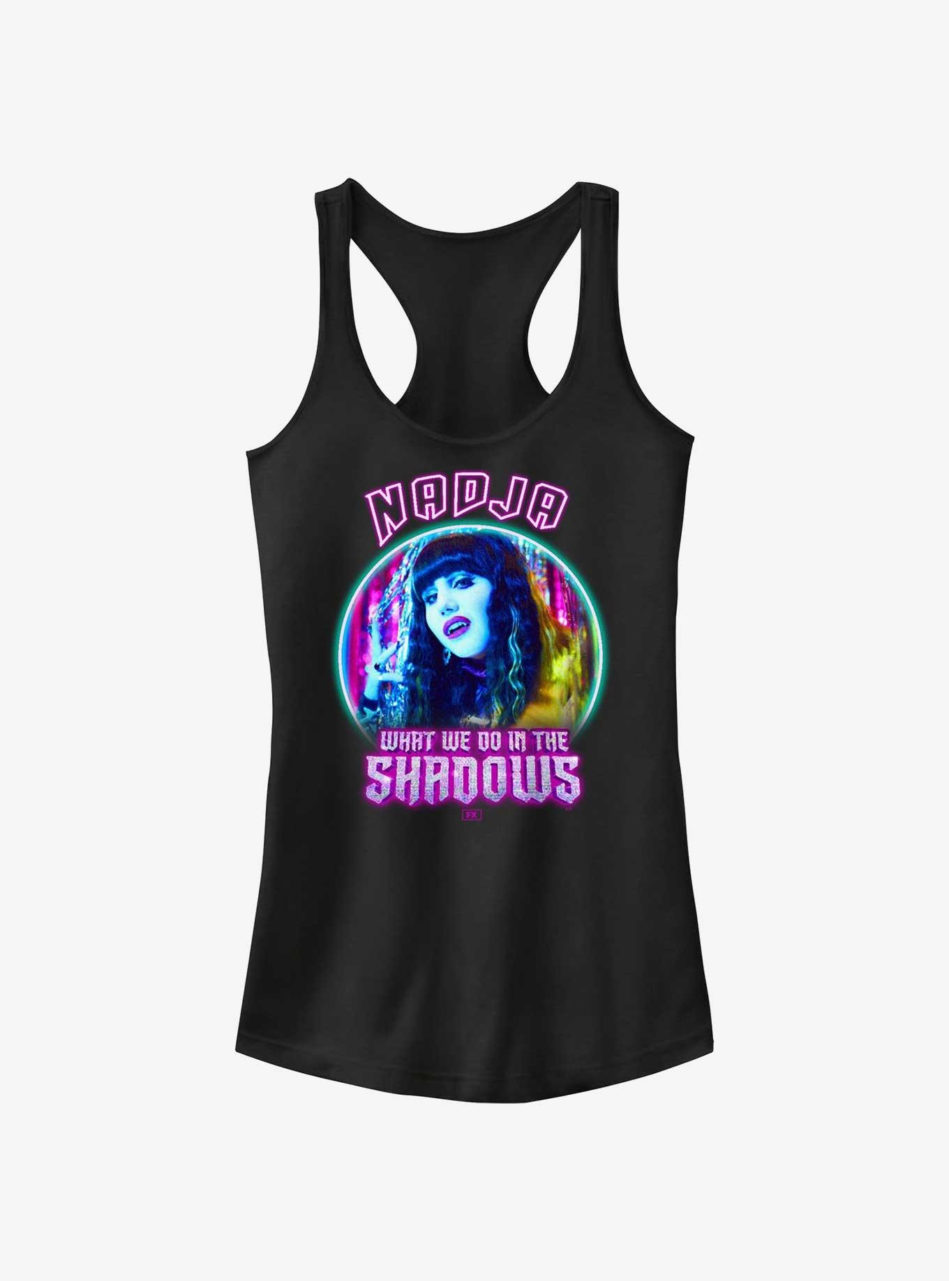 What We Do In The Shadows Neon Nadja Girls Tank, BLACK, hi-res