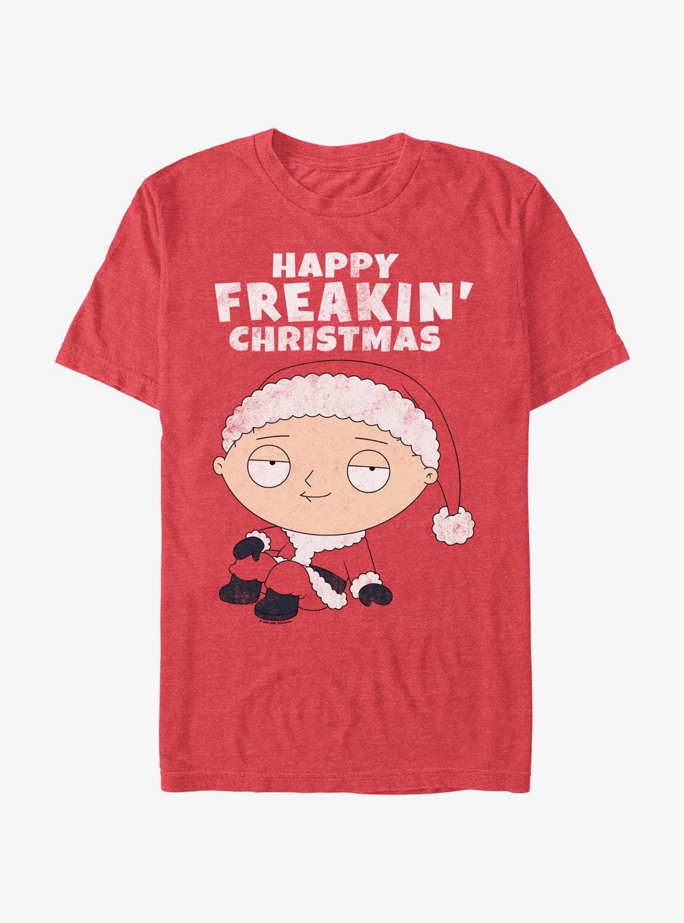 Family Guy Stewie Freakin Xmas T-Shirt, RED HTR, hi-res