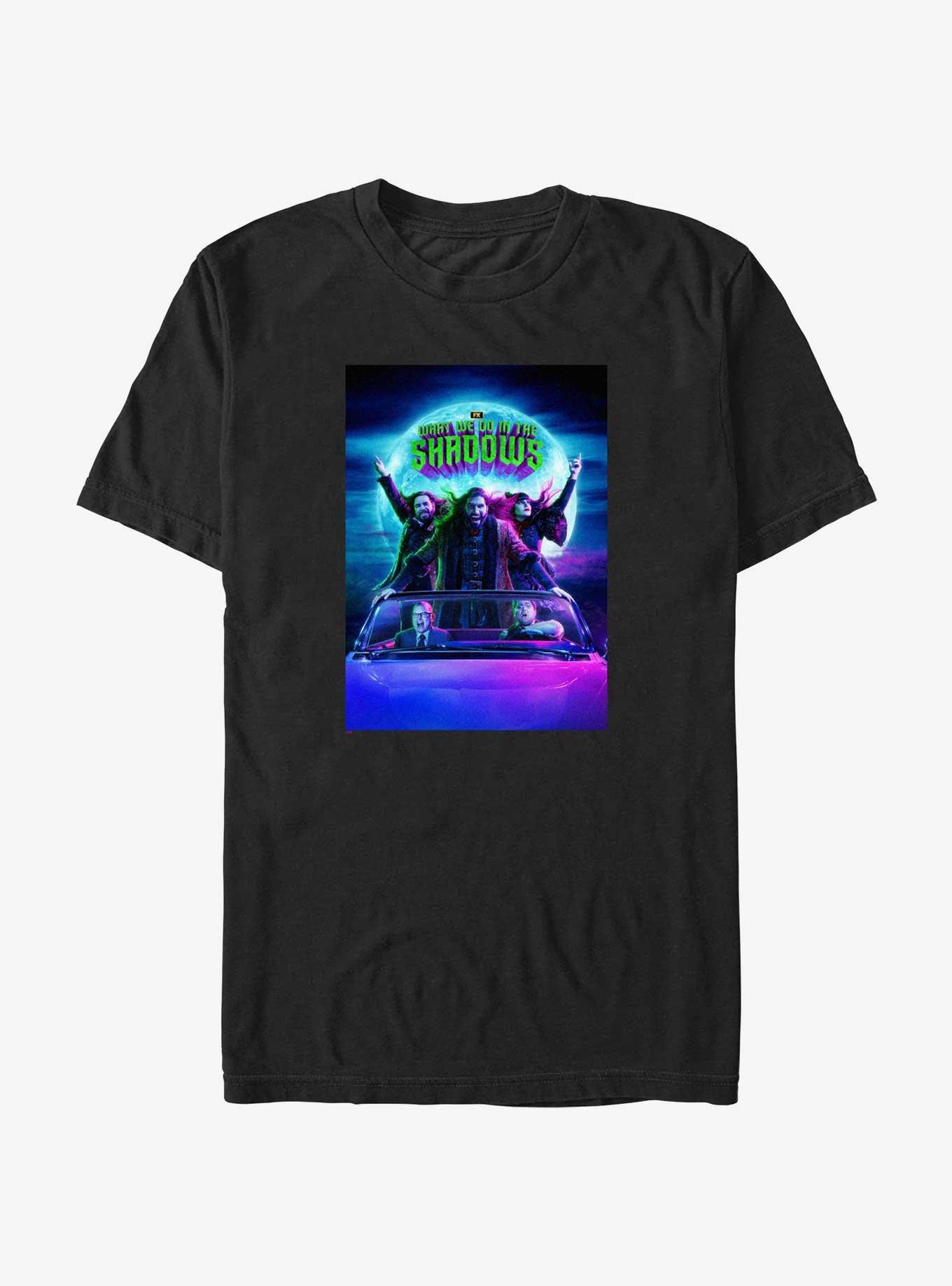 What We Do In The Shadows Moon Poster T-Shirt, WHITE, hi-res