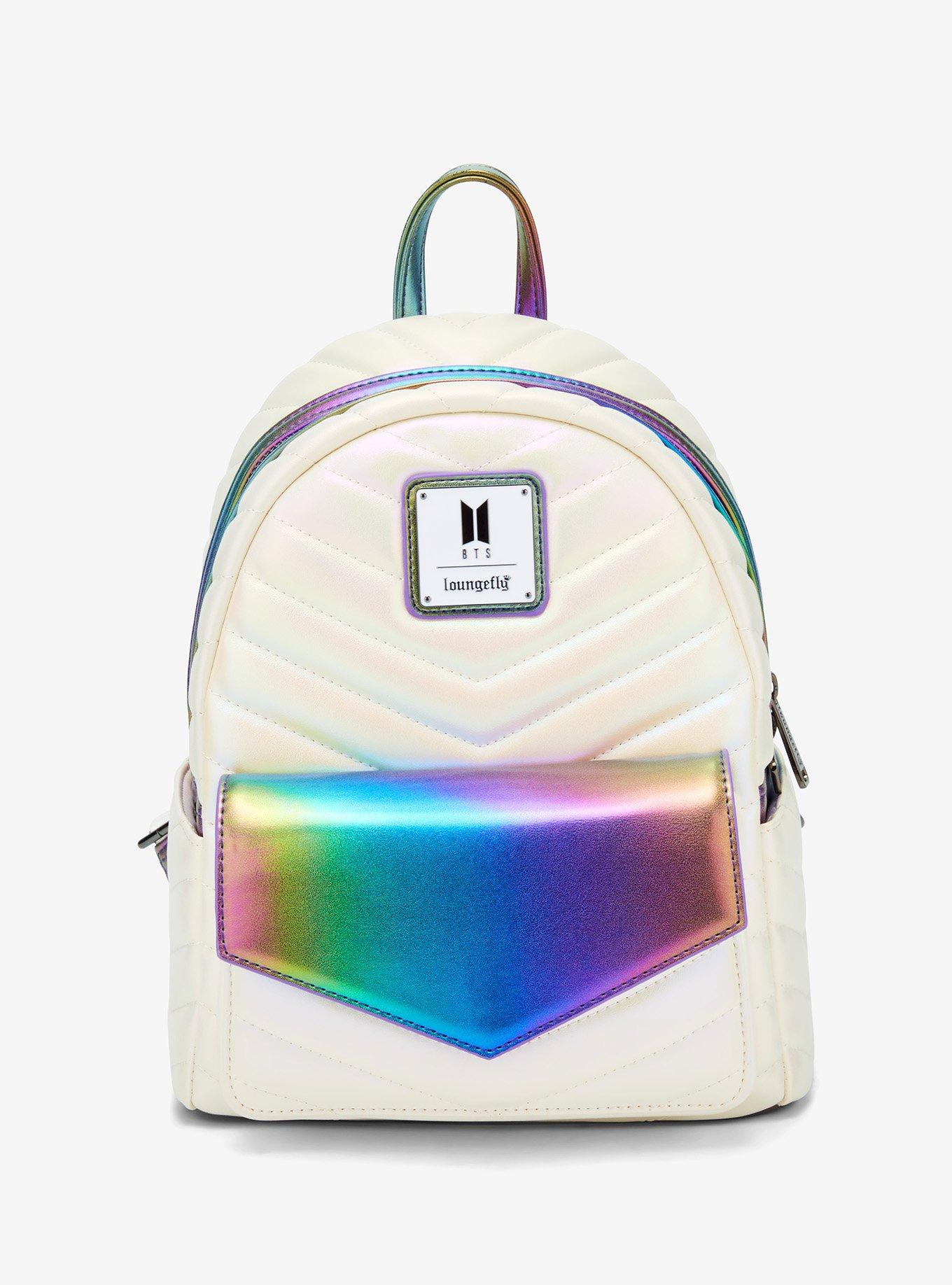 Loungefly Funko Pop! BTS Iridescent Quilted Mini Backpack, , hi-res