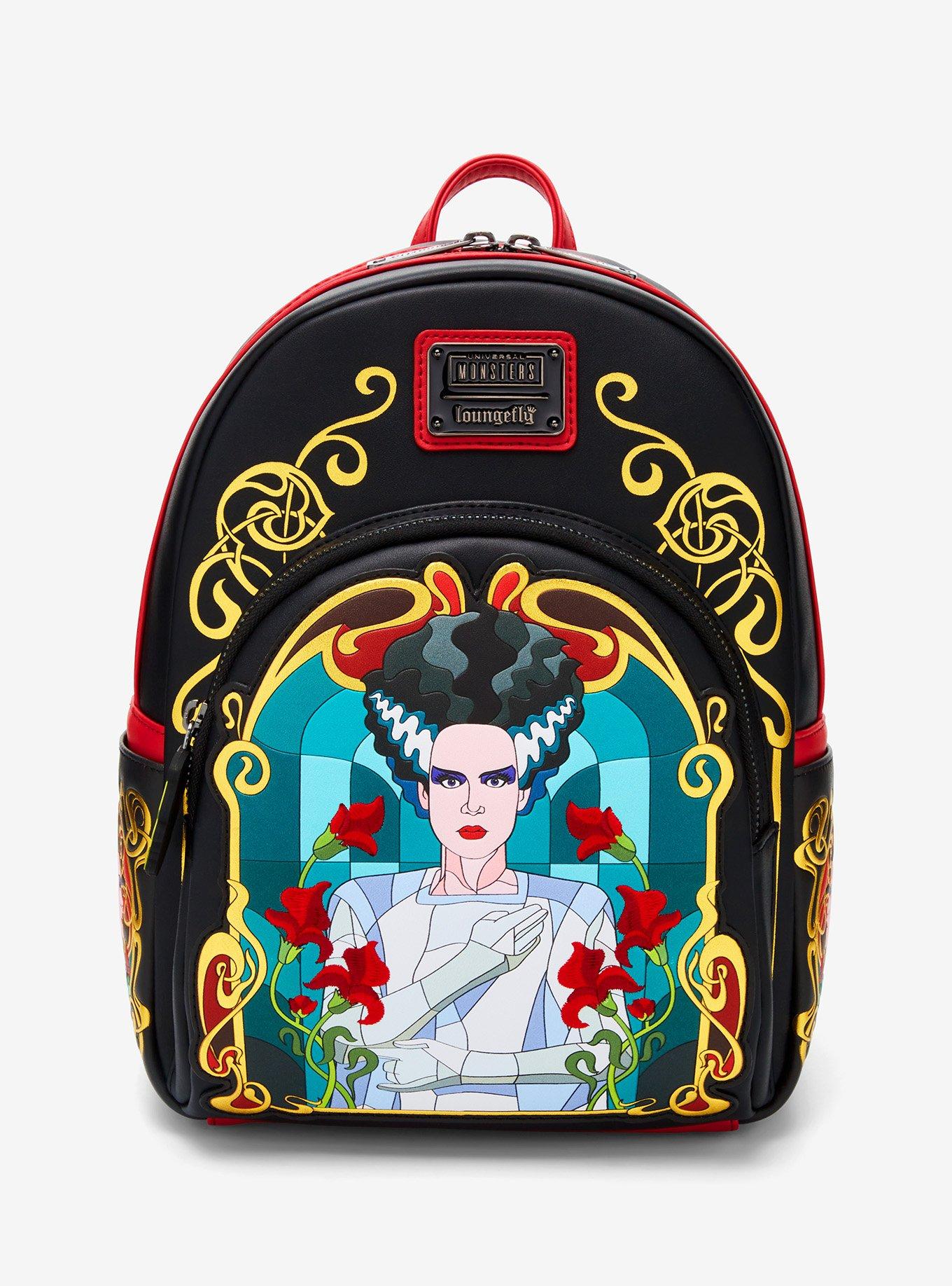 Loungefly Universal Monsters The Bride Of Frankenstein Stained Glass Mini Backpack, , hi-res