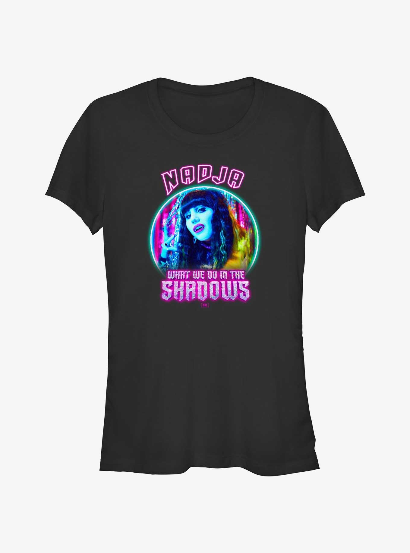 What We Do In The Shadows Neon Nadja Girls T-Shirt, BLACK, hi-res