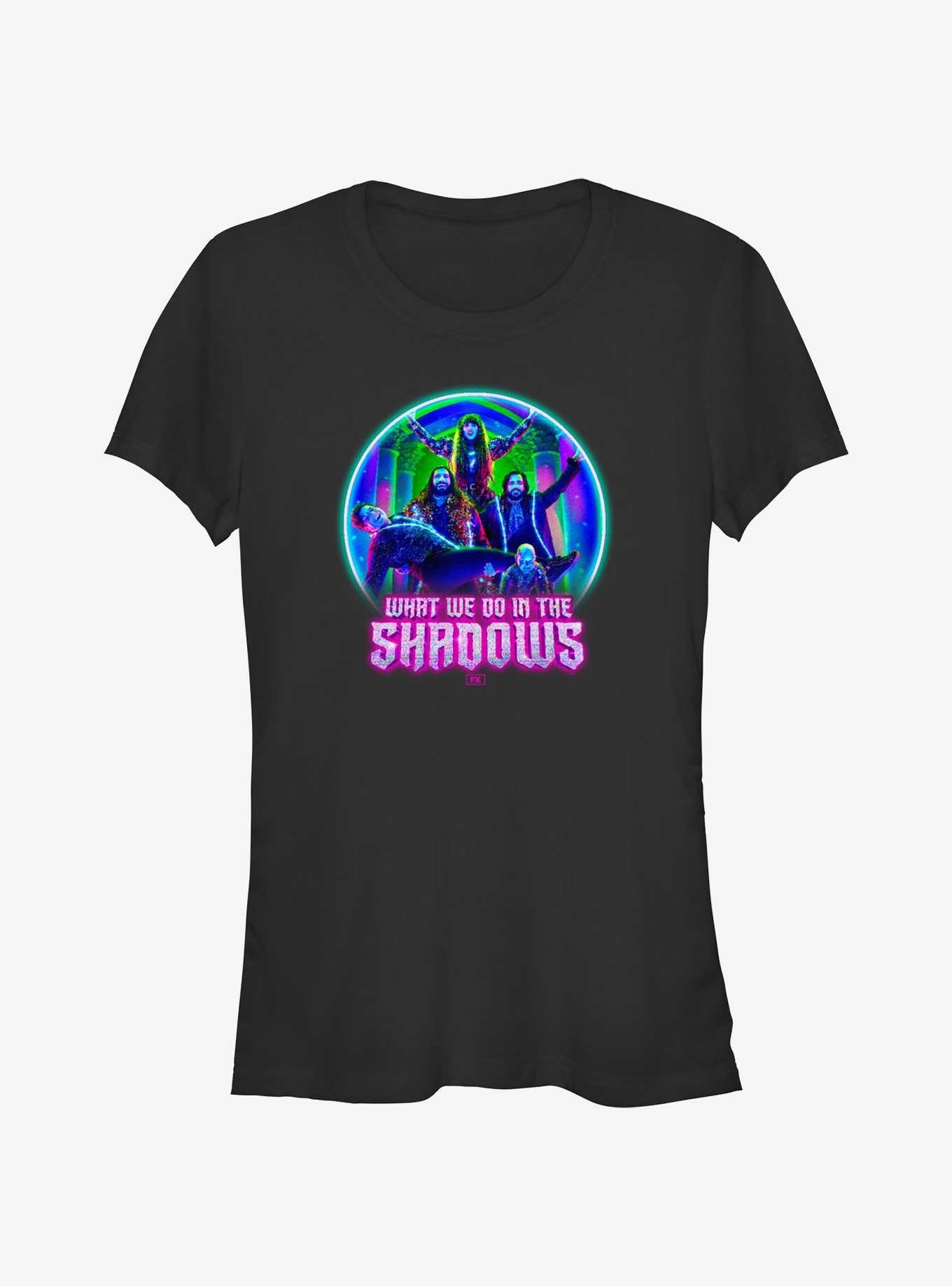 What We Do In The Shadows Neon Group Pose Girls T-Shirt, , hi-res